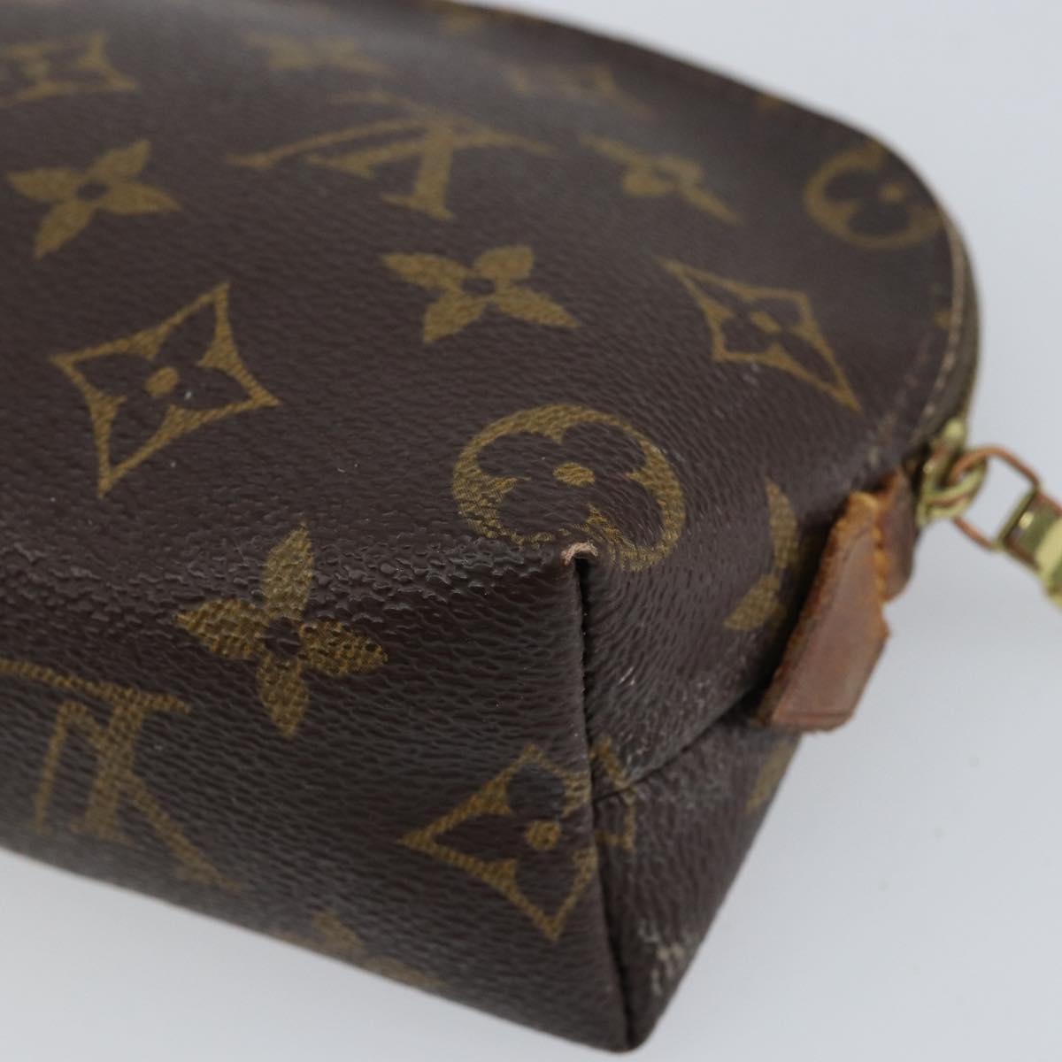 LOUIS VUITTON Monogram Pochette Cosmetic PM Cosmetic Pouch M47515 LV Auth 152669