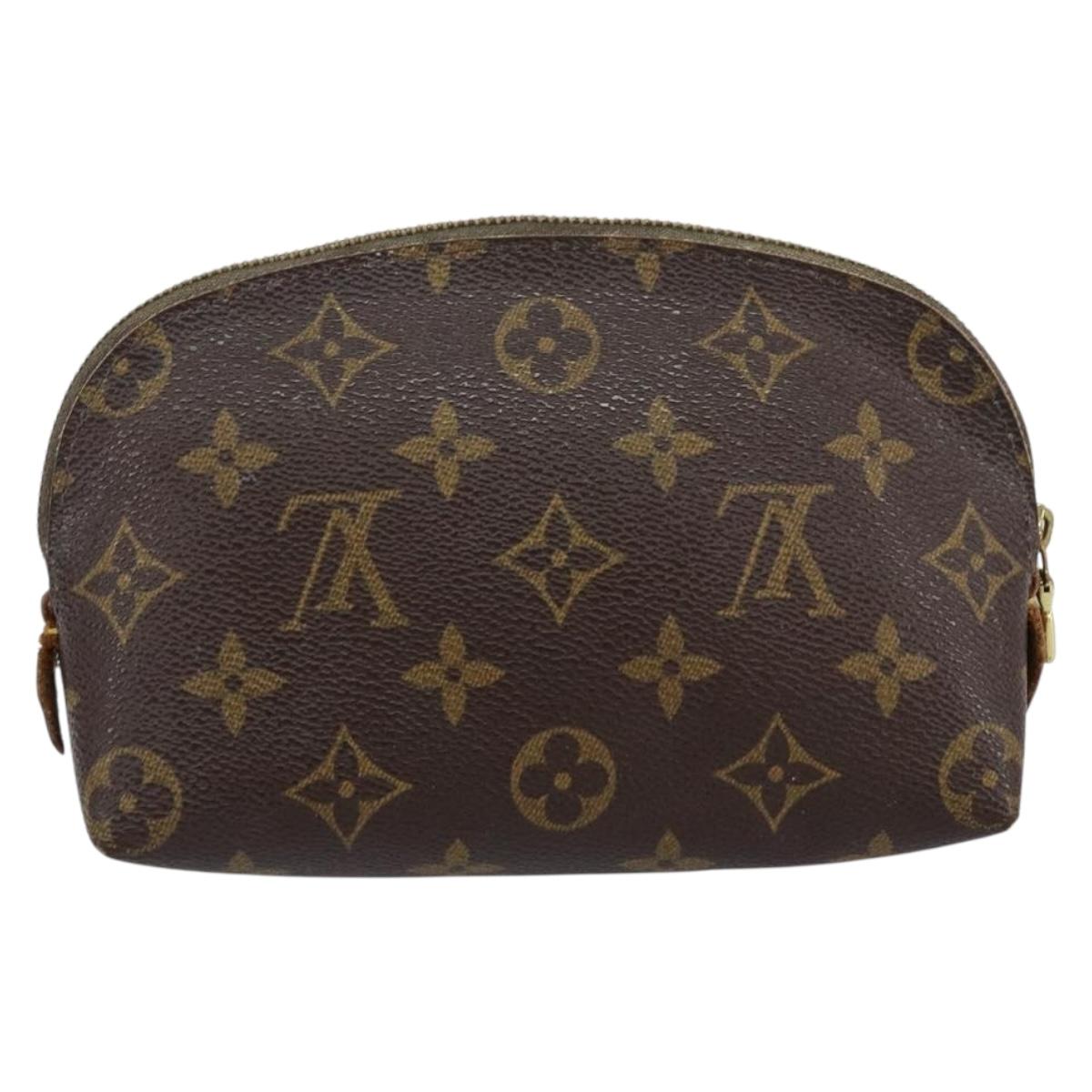 LOUIS VUITTON Monogram Pochette Cosmetic PM Cosmetic Pouch M47515 LV Auth 152669