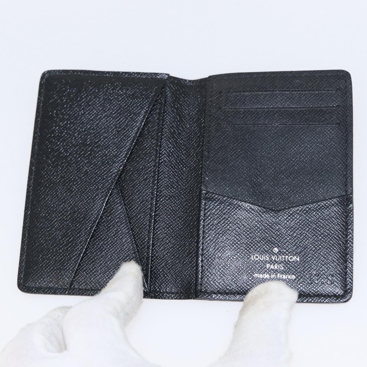 LOUIS VUITTON Graphite Christopher Nemeth Organizer De Poch N61213 Auth 152673