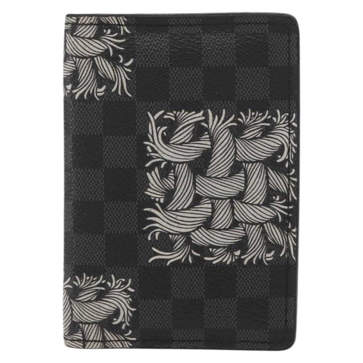 LOUIS VUITTON Graphite Christopher Nemeth Organizer De Poch N61213 Auth 152673