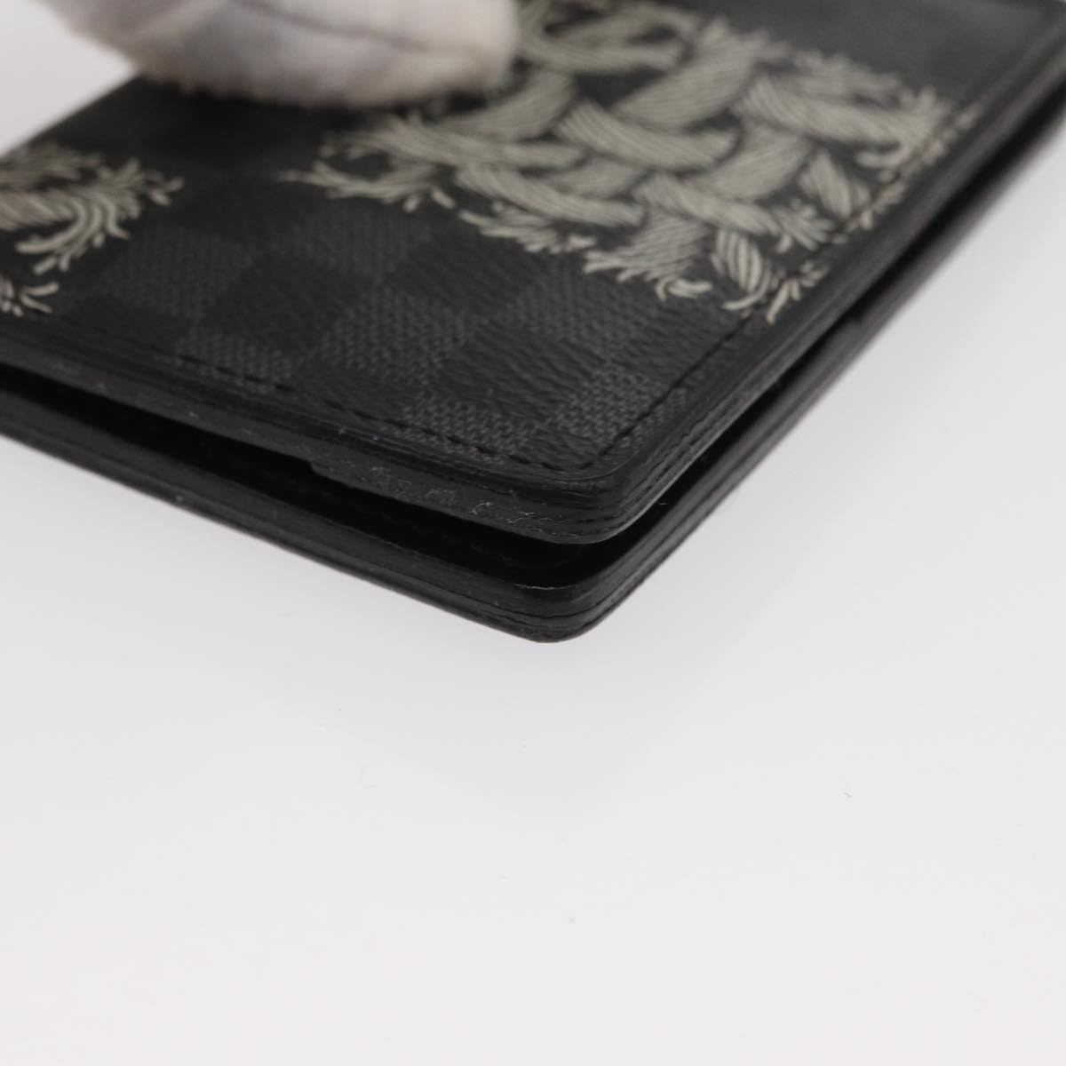 LOUIS VUITTON Graphite Christopher Nemeth Organizer De Poch N61213 Auth 152673