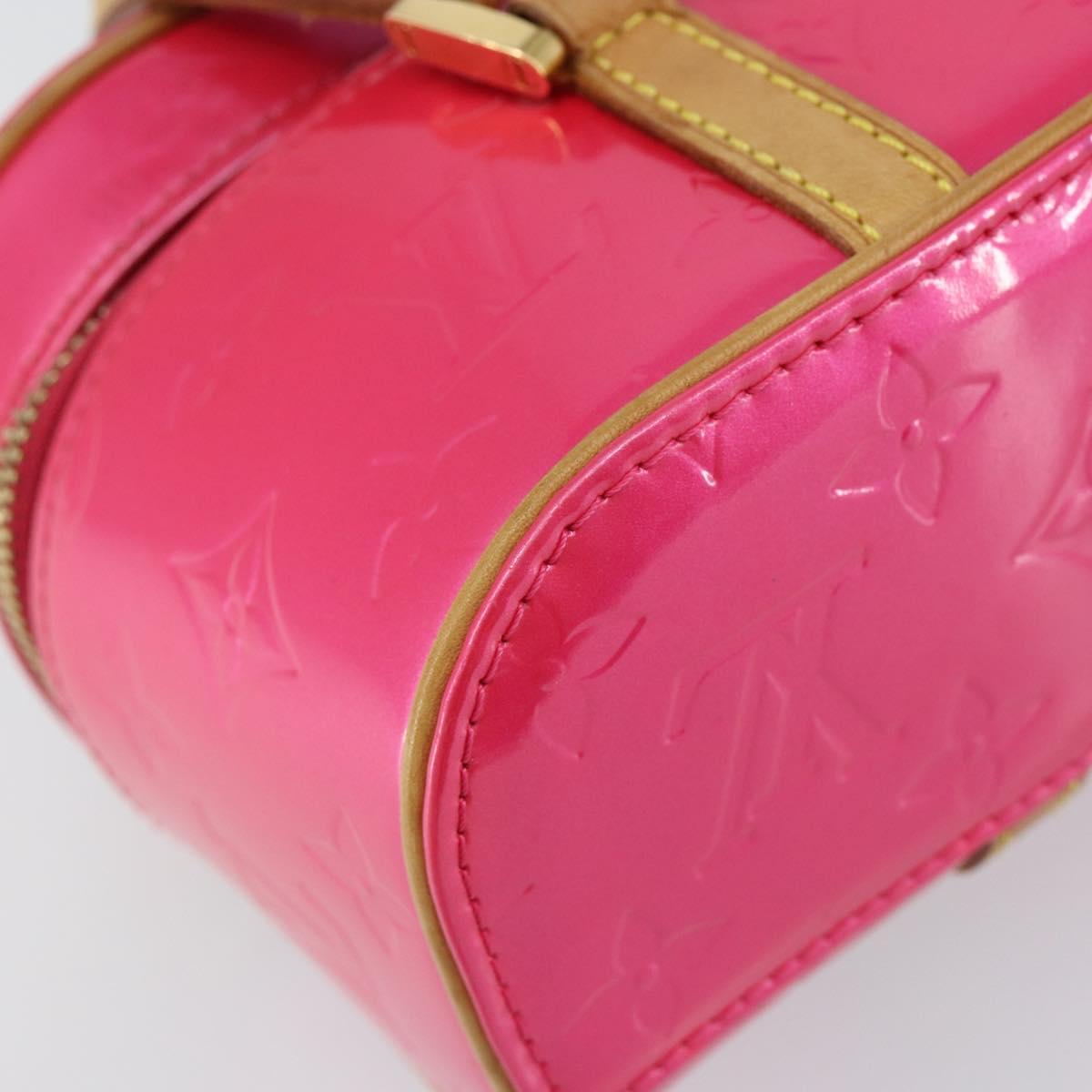 LOUIS VUITTON Vernis Sullivan Horizontal PM Bag Fuchsia Pink M91269 Auth 152679V