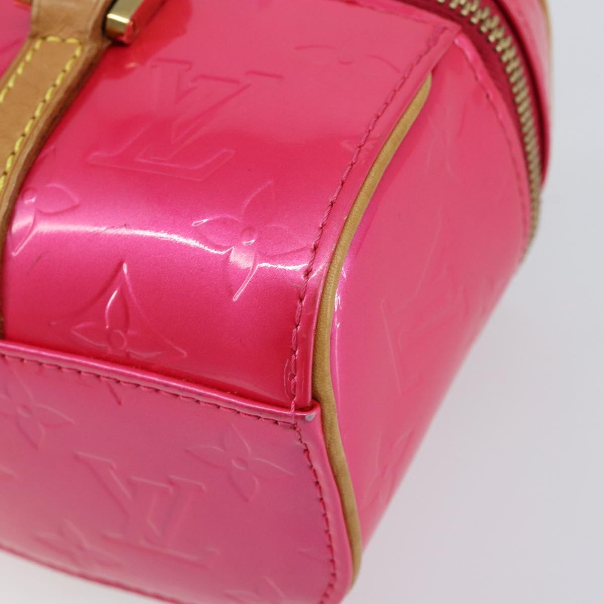 LOUIS VUITTON Vernis Sullivan Horizontal PM Bag Fuchsia Pink M91269 Auth 152679V