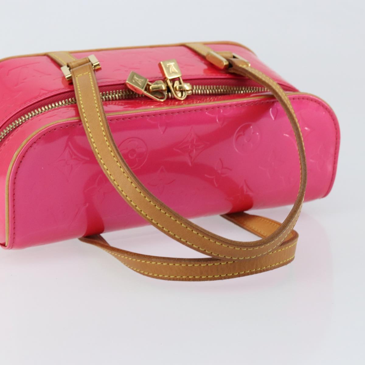 LOUIS VUITTON Vernis Sullivan Horizontal PM Bag Fuchsia Pink M91269 Auth 152679V