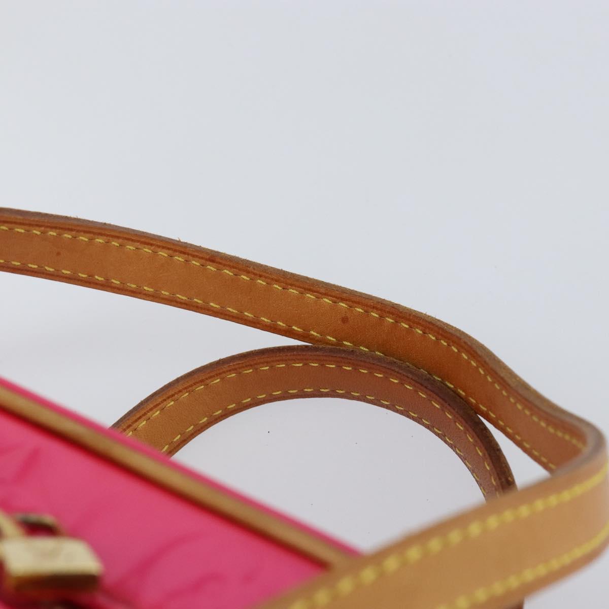 LOUIS VUITTON Vernis Sullivan Horizontal PM Bag Fuchsia Pink M91269 Auth 152679V