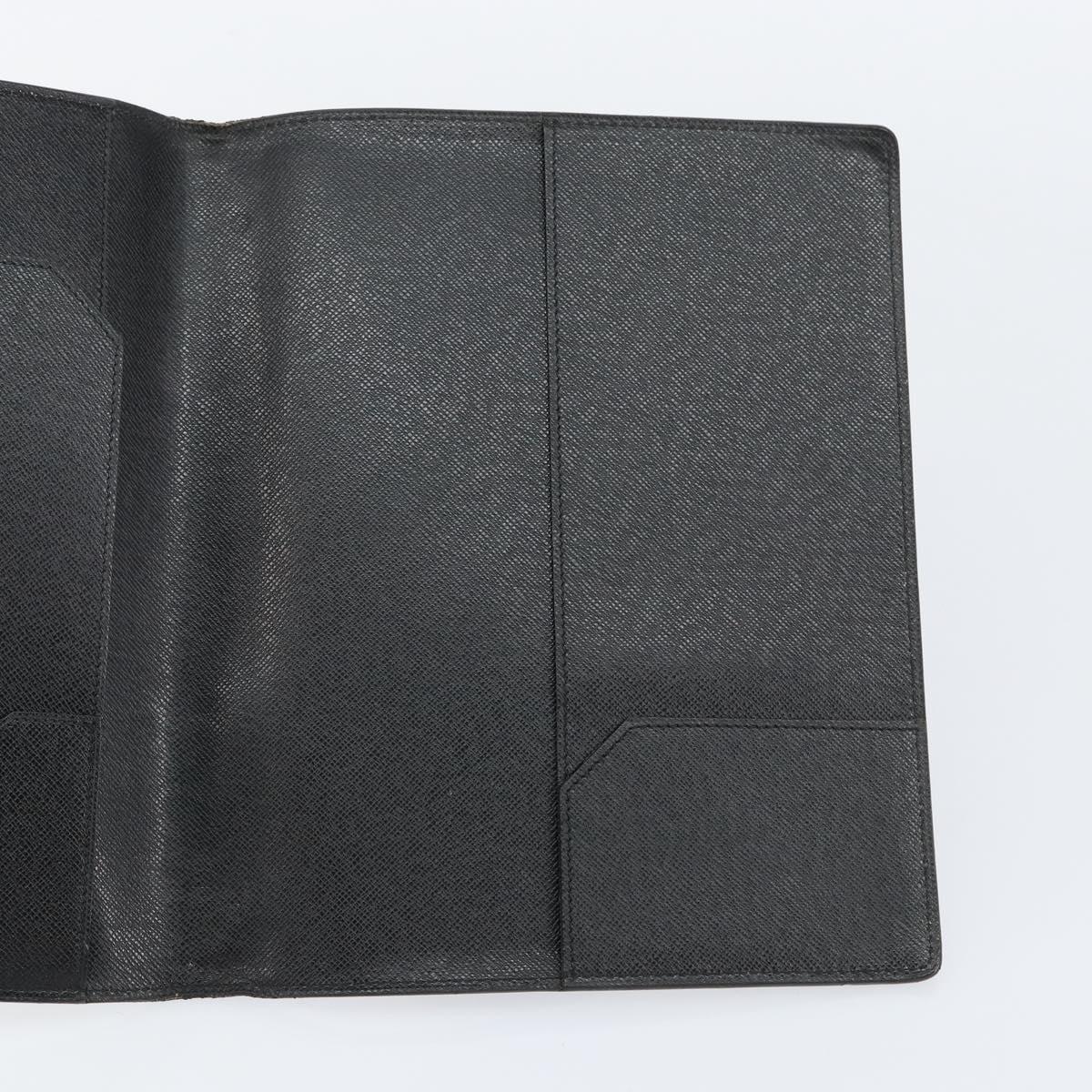 LOUIS VUITTON Epi Agenda Bureau Day Planner Cover Black LV Auth 152683