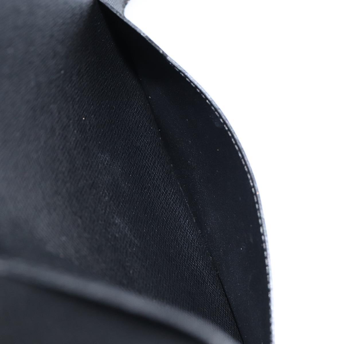 LOUIS VUITTON Epi Agenda Bureau Day Planner Cover Black LV Auth 152683