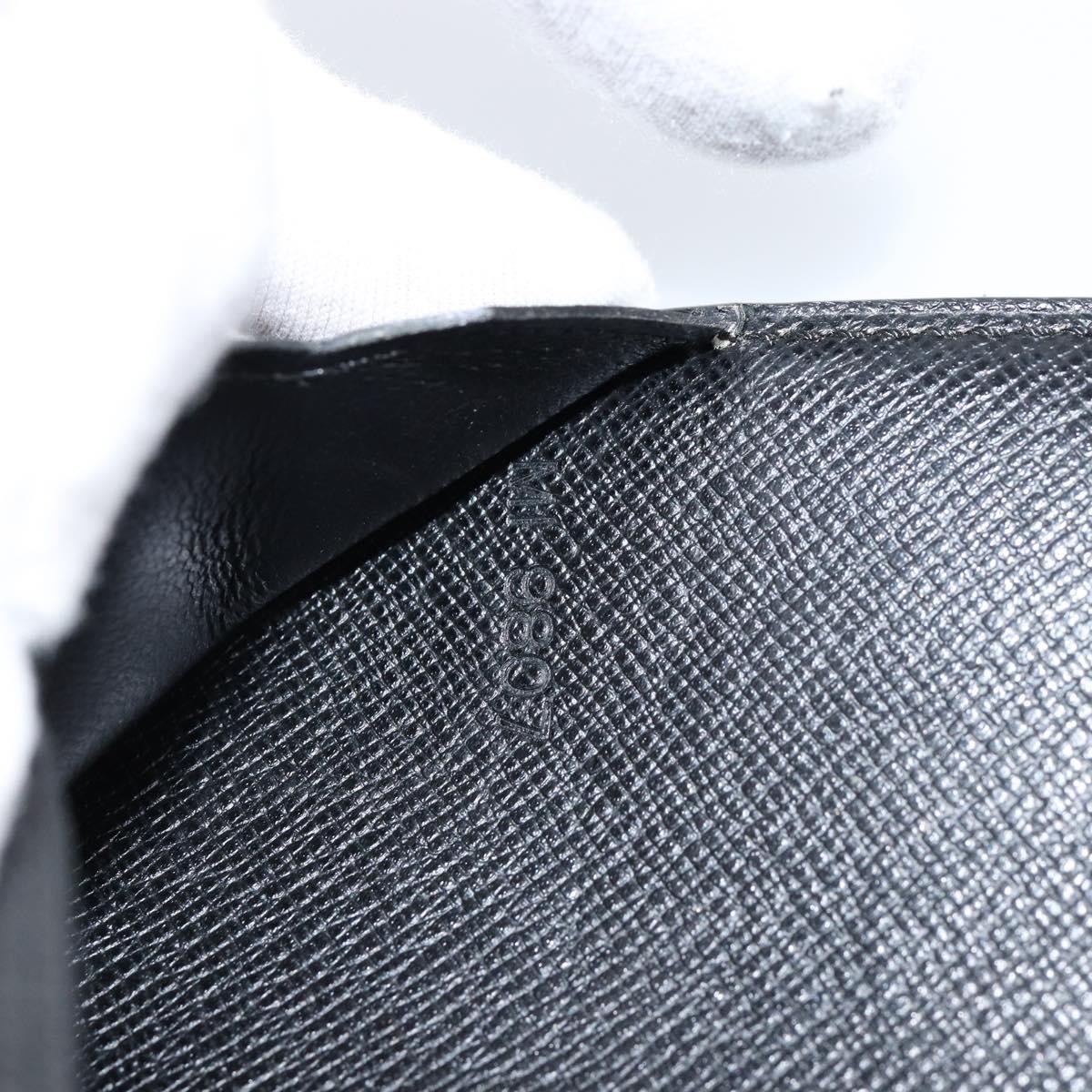 LOUIS VUITTON Epi Agenda Bureau Day Planner Cover Black LV Auth 152683