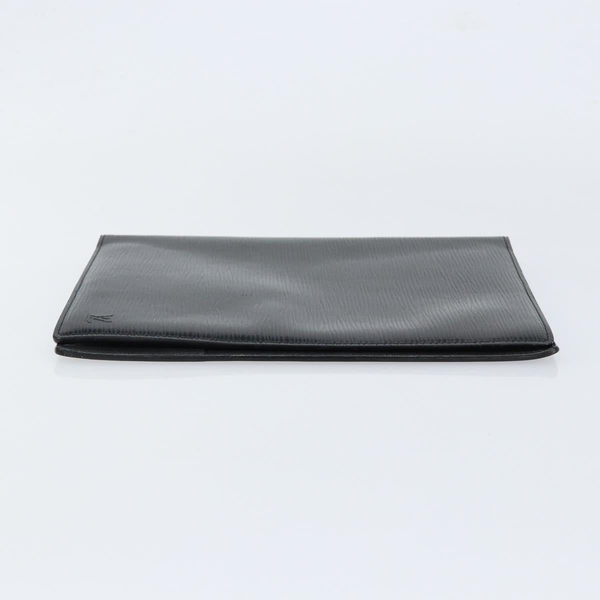 LOUIS VUITTON Epi Agenda Bureau Day Planner Cover Black LV Auth 152683