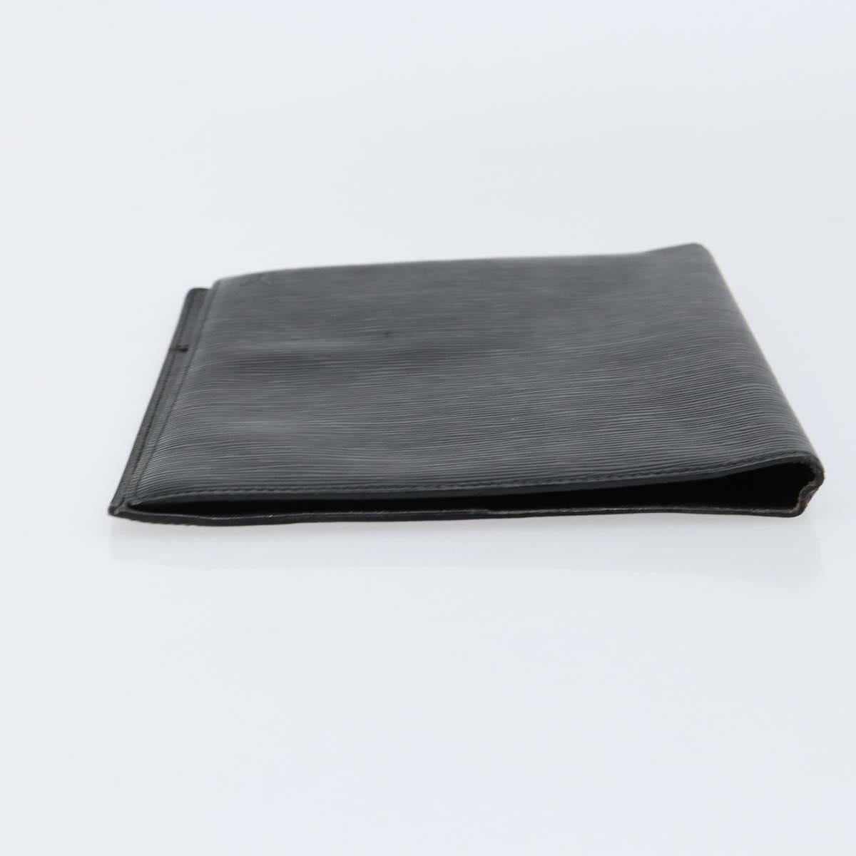 LOUIS VUITTON Epi Agenda Bureau Day Planner Cover Black LV Auth 152683