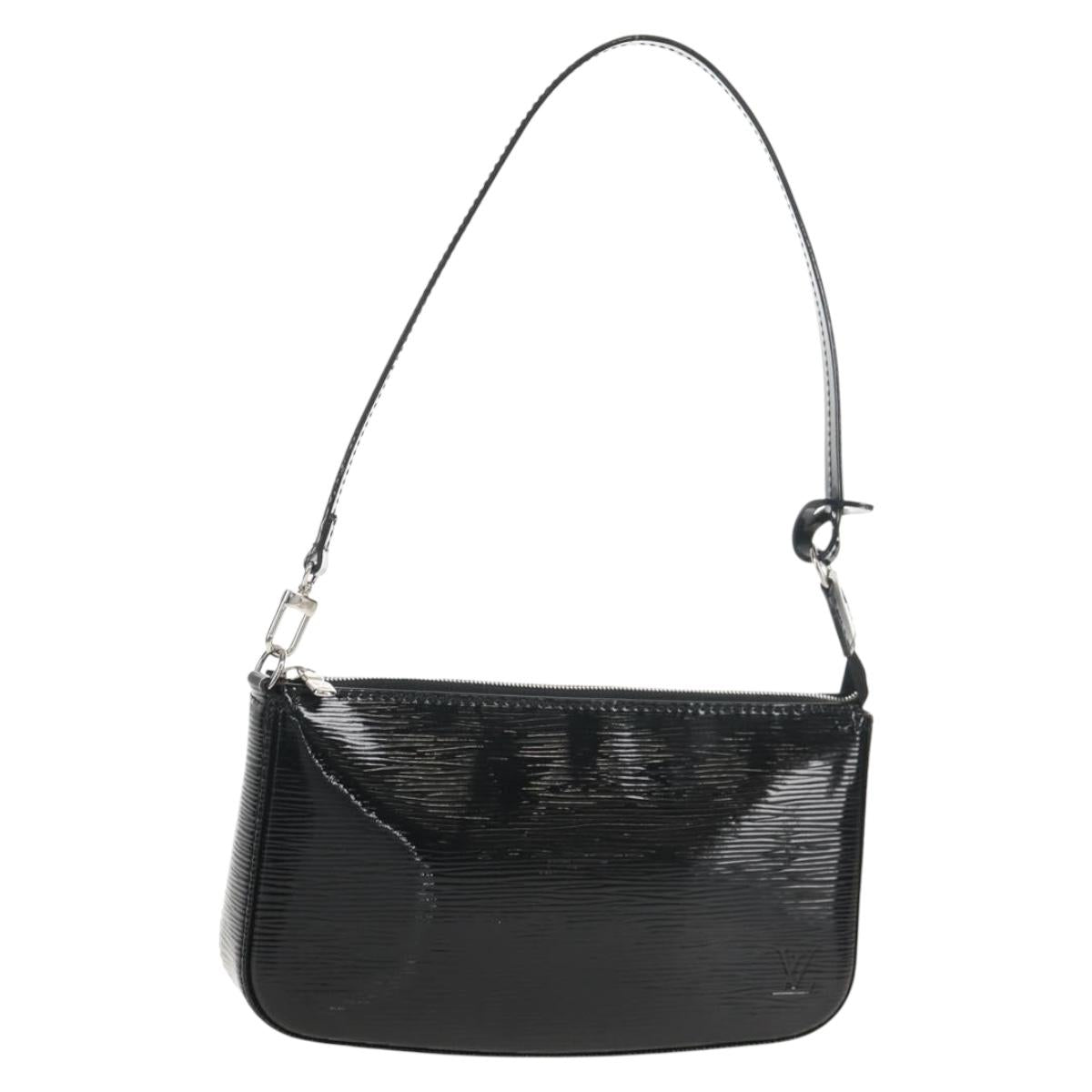 LOUIS VUITTON Epi Pochette Accessoires Pouch Noir Electric M4080N Auth 152684AV