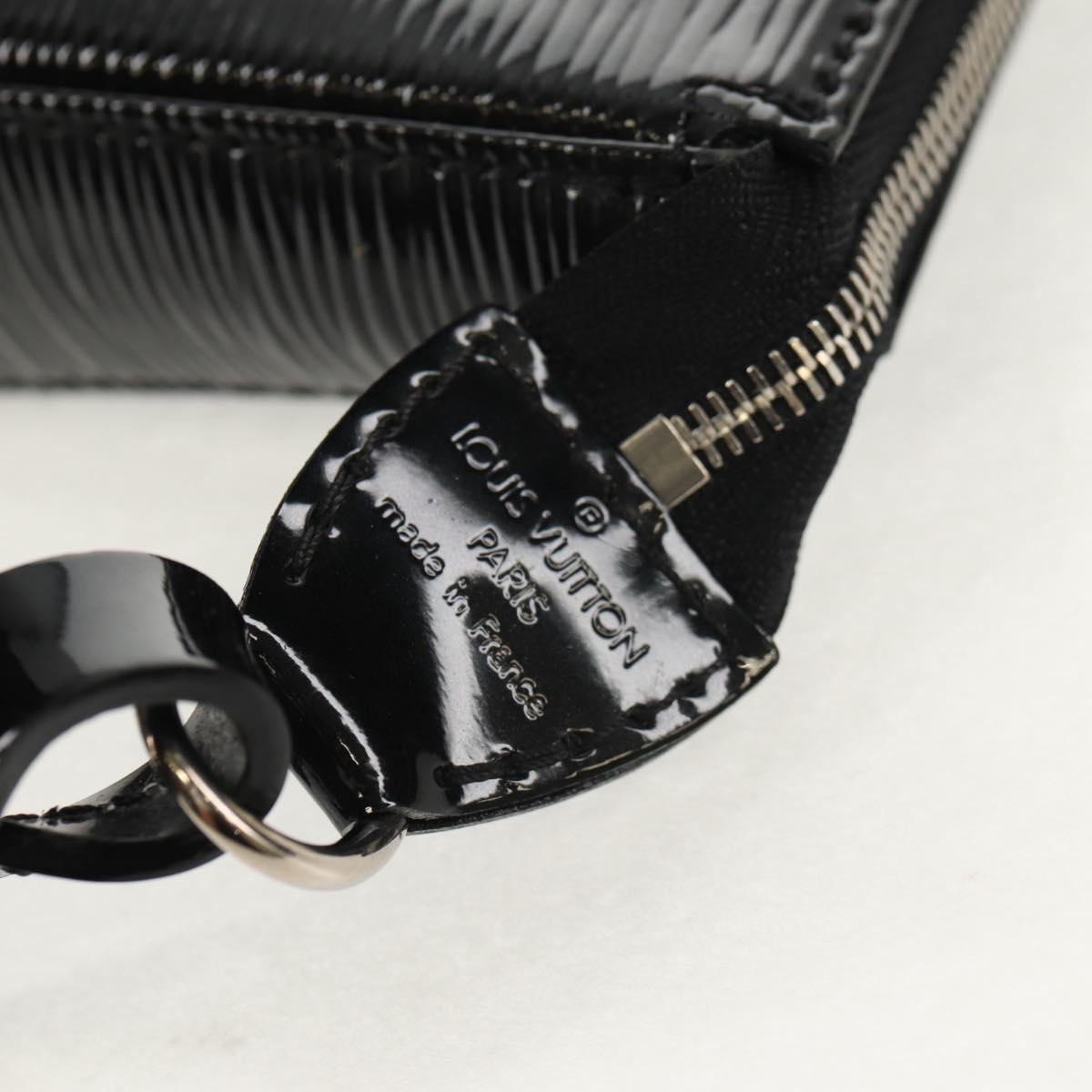 LOUIS VUITTON Epi Pochette Accessoires Pouch Noir Electric M4080N Auth 152684AV
