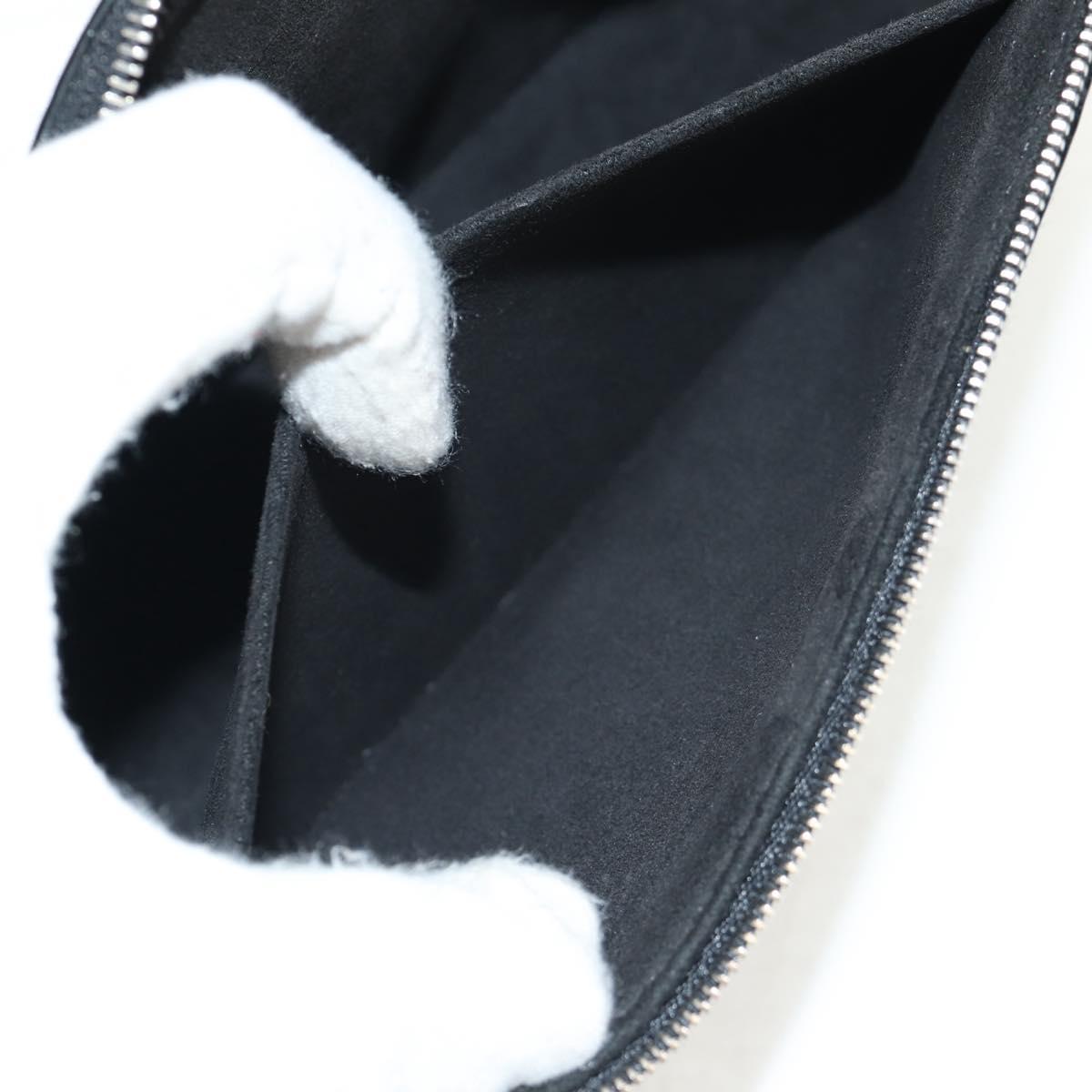 LOUIS VUITTON Epi Pochette Accessoires Pouch Noir Electric M4080N Auth 152684AV