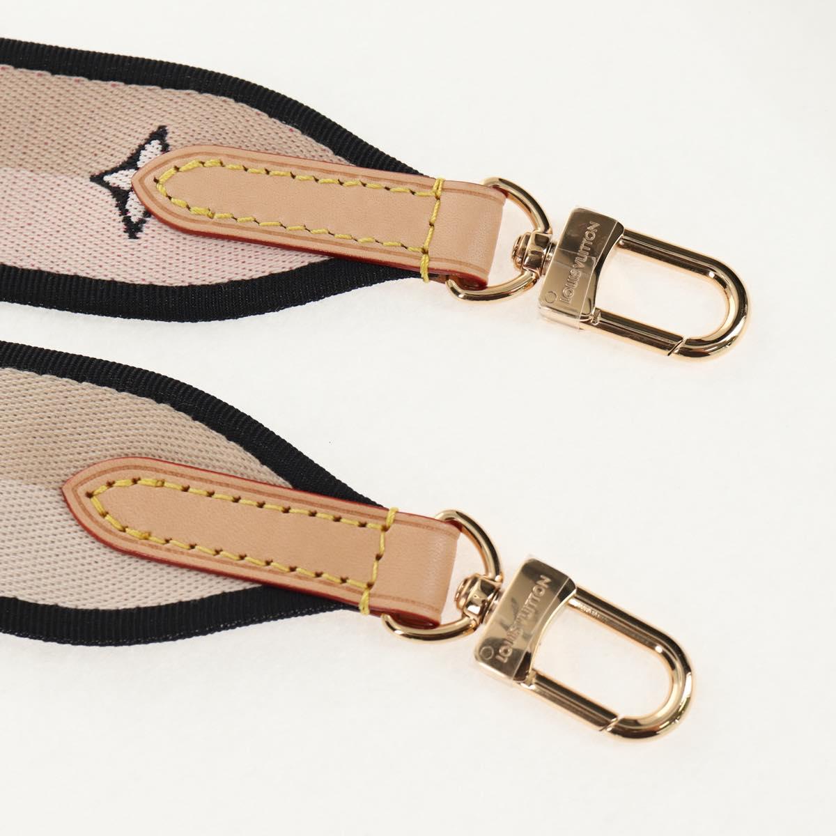 LOUIS VUITTON Signature Shoulder Strap Canvas 39.4"" Beige LV Auth 152698M