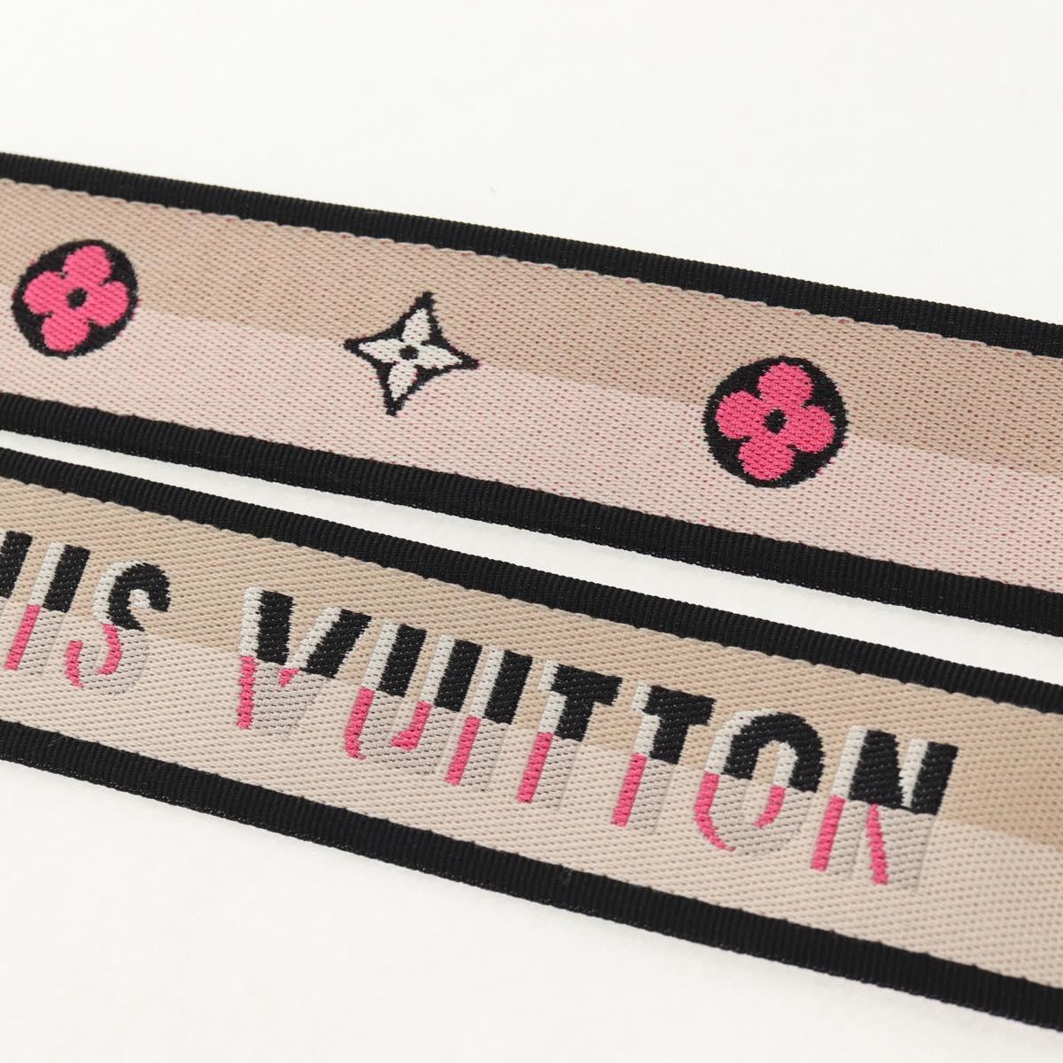 LOUIS VUITTON Signature Shoulder Strap Canvas 39.4"" Beige LV Auth 152698M