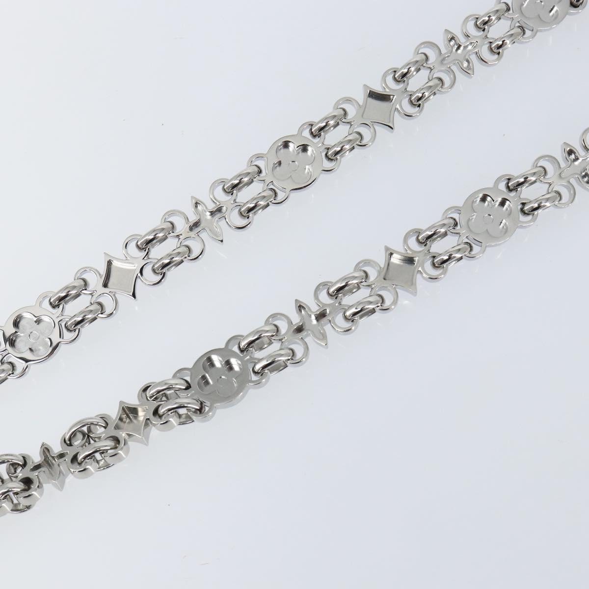 LOUIS VUITTON For Dauphine Shoulder Strap Stainless Steel Silver LV Auth 152700A