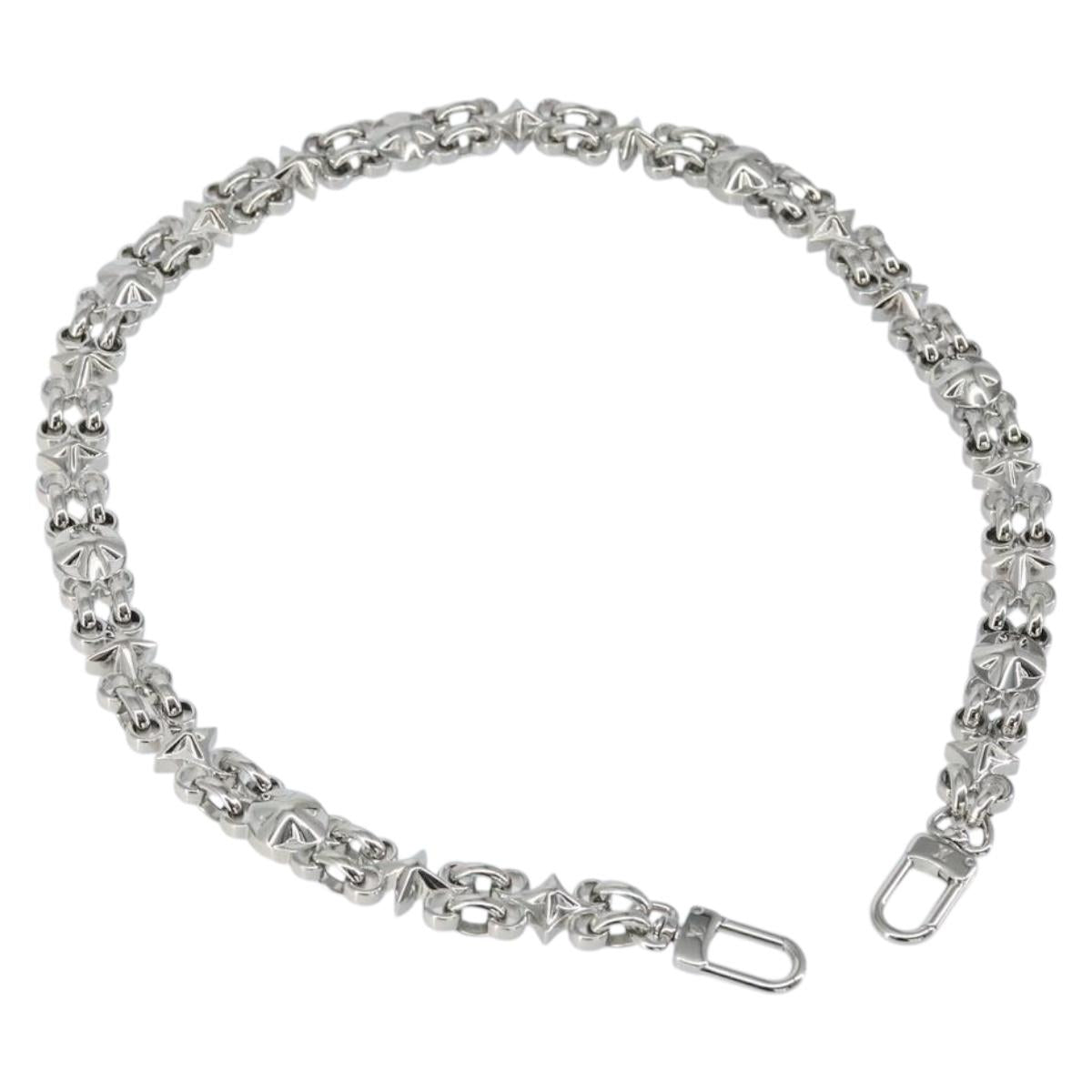 LOUIS VUITTON For Dauphine Shoulder Strap Stainless Steel Silver LV Auth 152701A