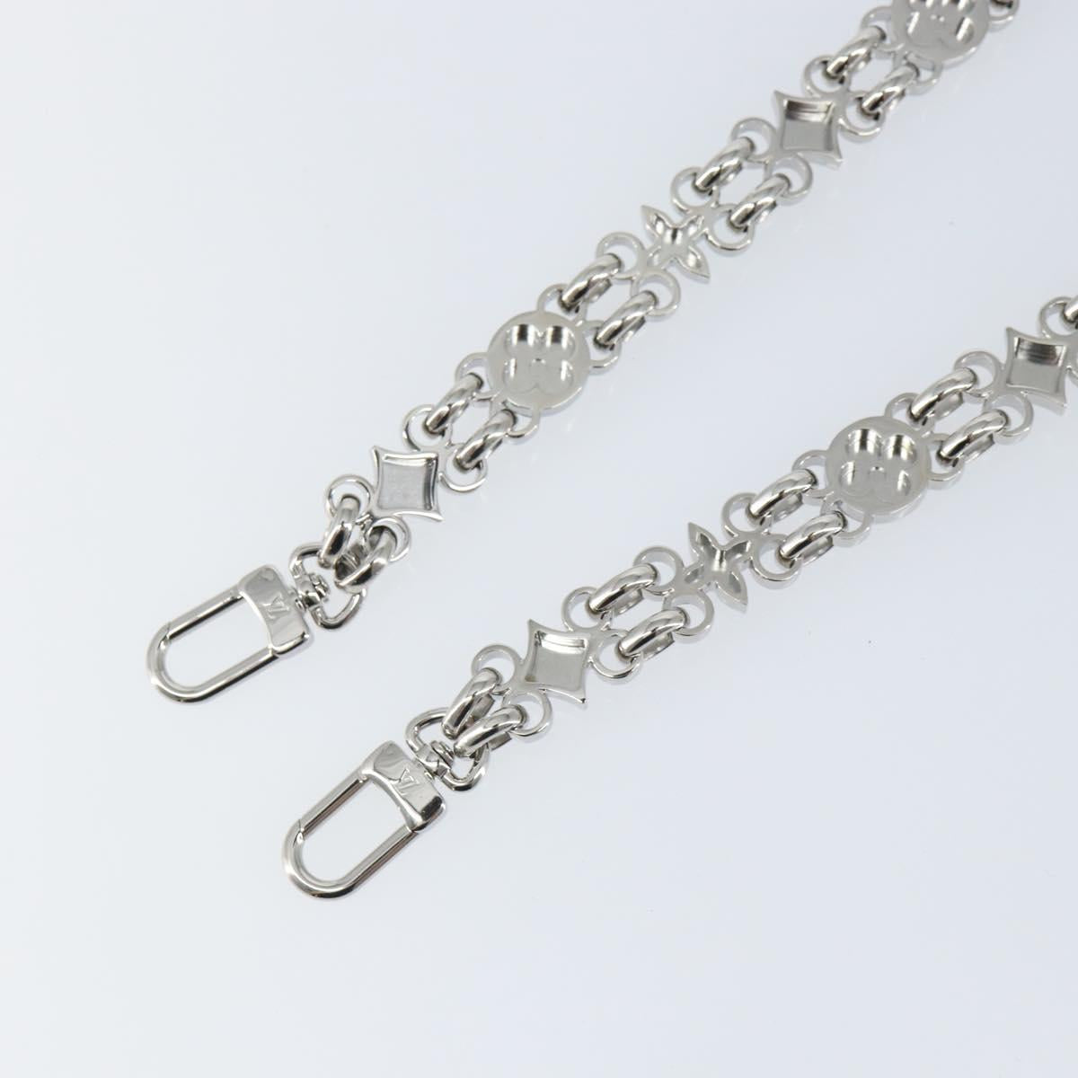 LOUIS VUITTON For Dauphine Shoulder Strap Stainless Steel Silver LV Auth 152701SAM