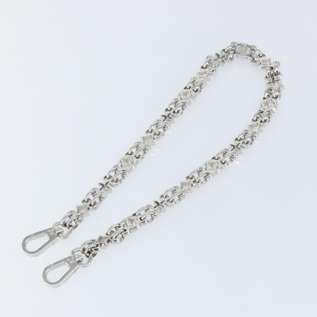 LOUIS VUITTON For Dauphine Shoulder Strap Stainless Steel Silver LV Auth 152703A