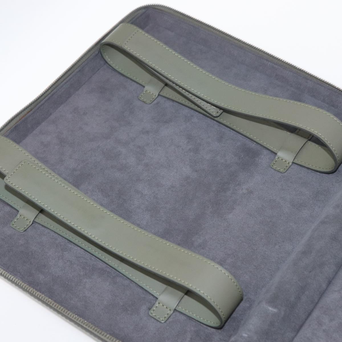 LOUIS VUITTON Damie Grasset Luke Business Bag Gray Resin M92154 LV Auth 152706