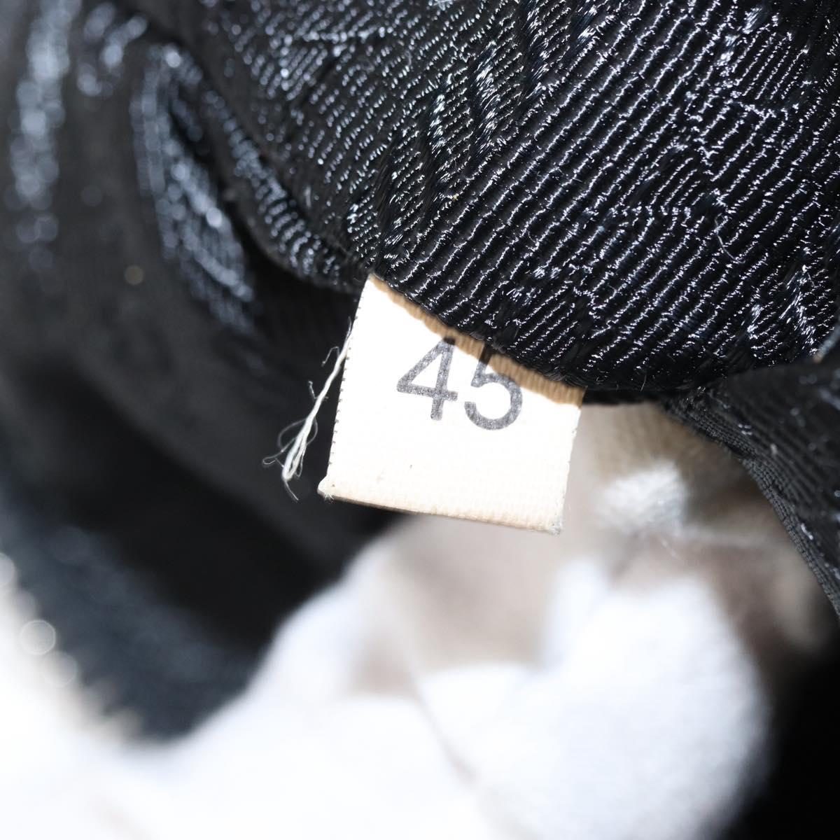 PRADA Shoulder Bag Nylon Orange Silver Auth 152734