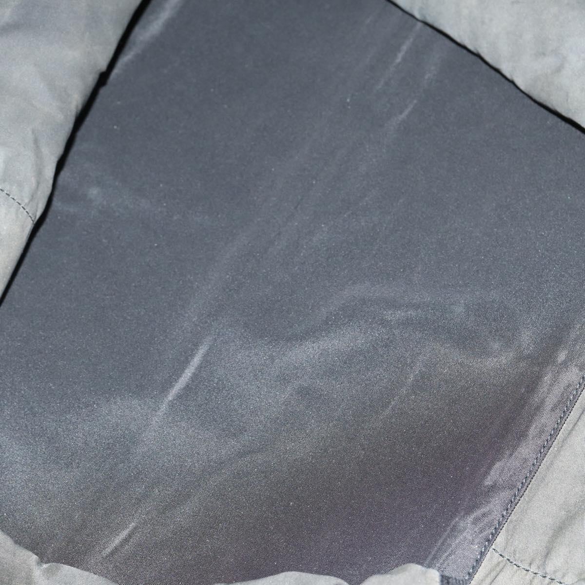 PRADA Boston Bag Nylon 2way Black Silver Auth 152736