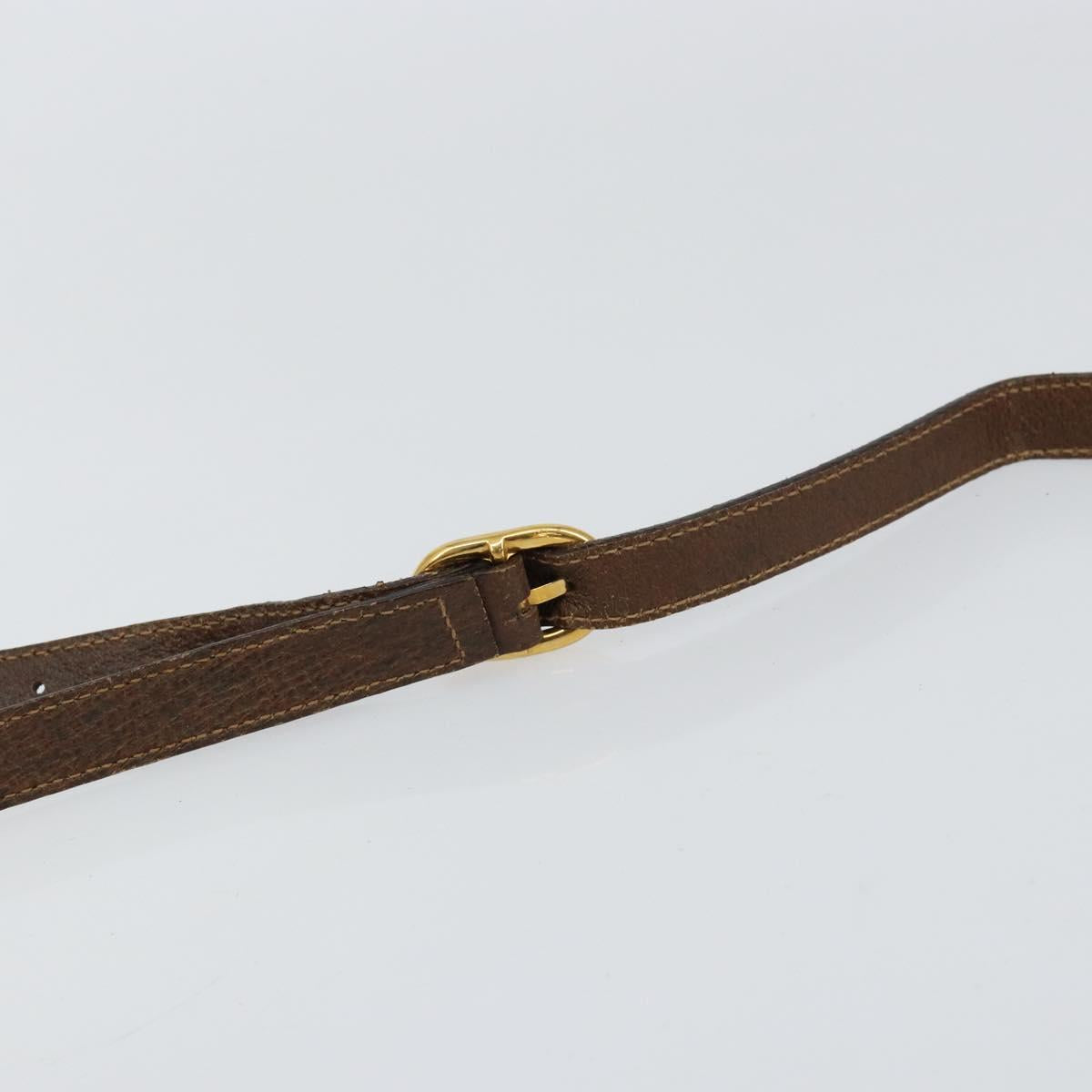 GUCCI GG Supreme Web Sherry Line Bag PVC Beige Gold 116 02 089 Auth 152741