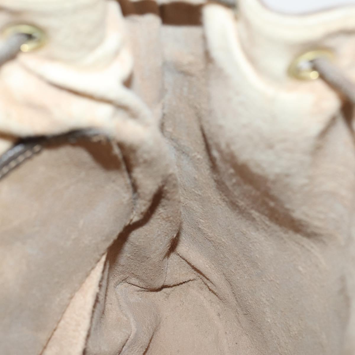 GUCCI GG Supreme Web Sherry Line Bag PVC Beige Gold 164 02 034 Auth 152742