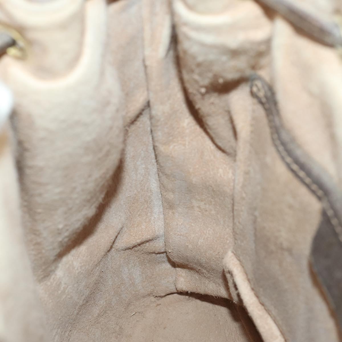 GUCCI GG Supreme Web Sherry Line Bag PVC Beige Gold 164 02 034 Auth 152742