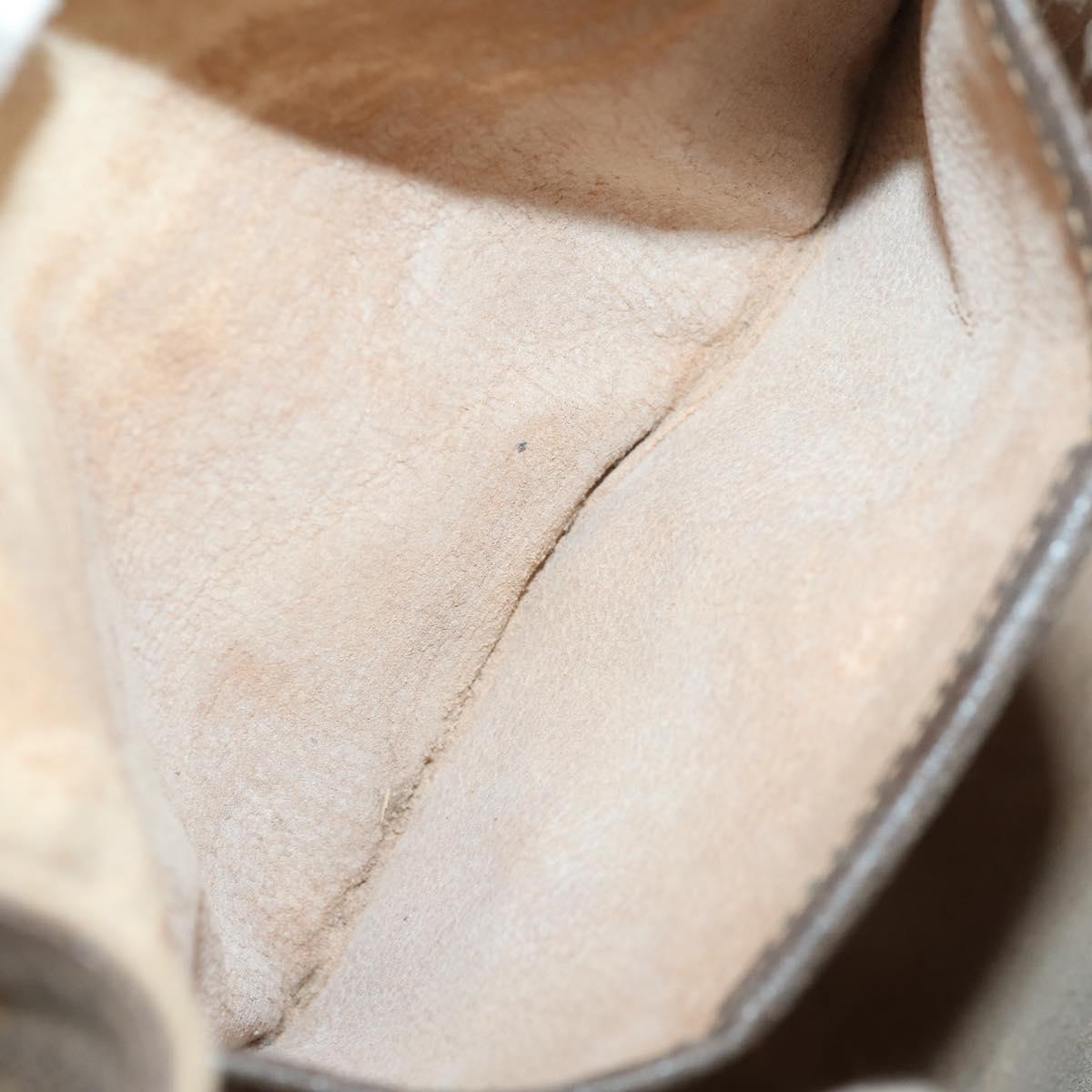 GUCCI GG Supreme Web Sherry Line Bag PVC Beige Gold 164 02 034 Auth 152742