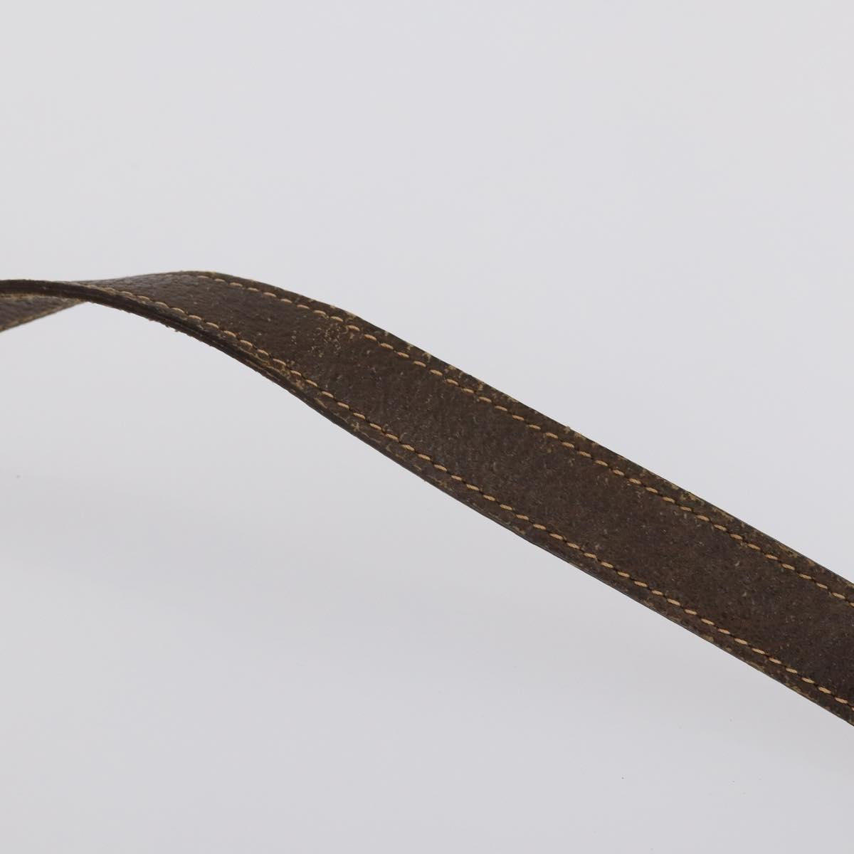 GUCCI GG Supreme Web Sherry Line Bag PVC Beige Gold 164 02 034 Auth 152742