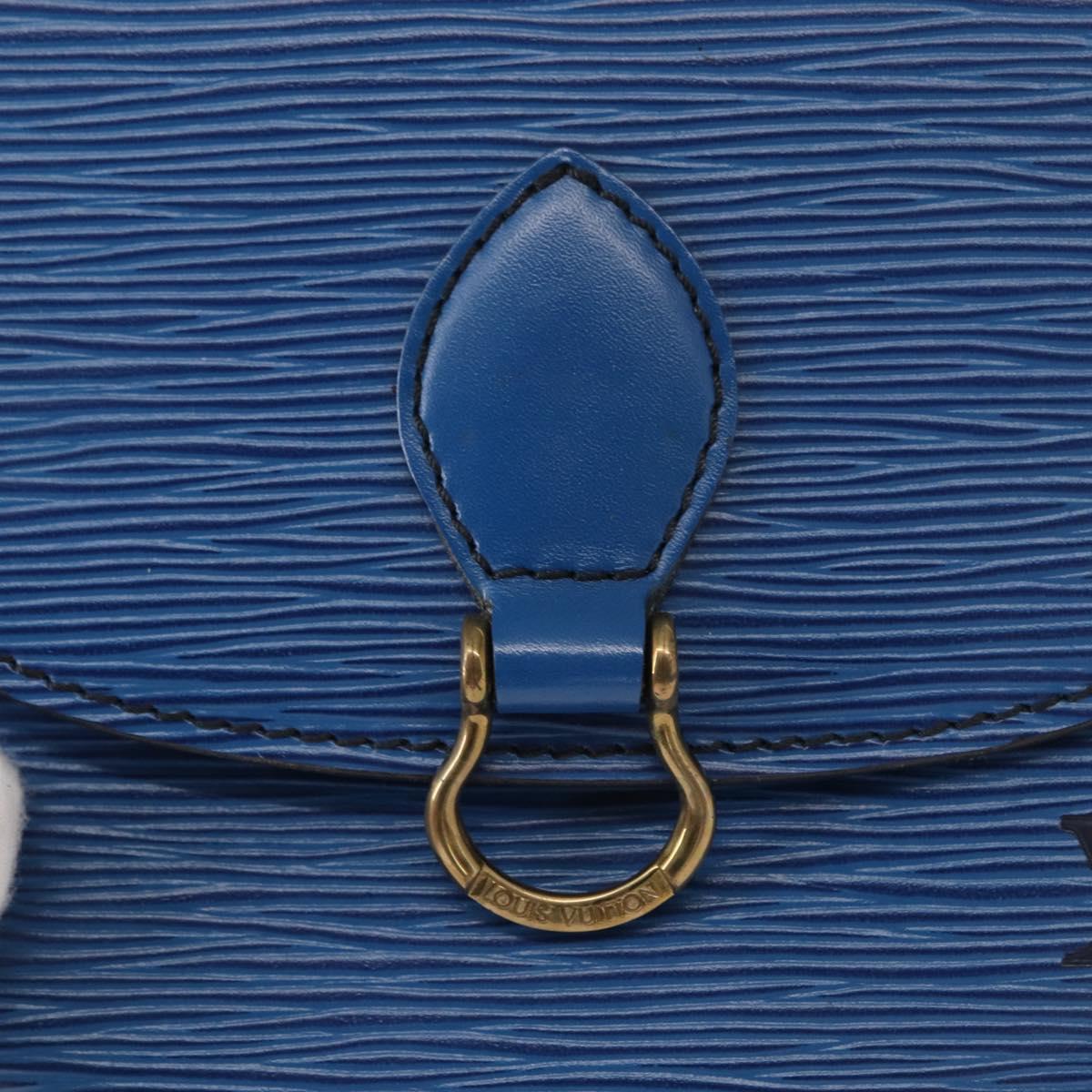 LOUIS VUITTON Epi Saint Cloud PM Shoulder Bag Blue M52195 LV Auth 152751