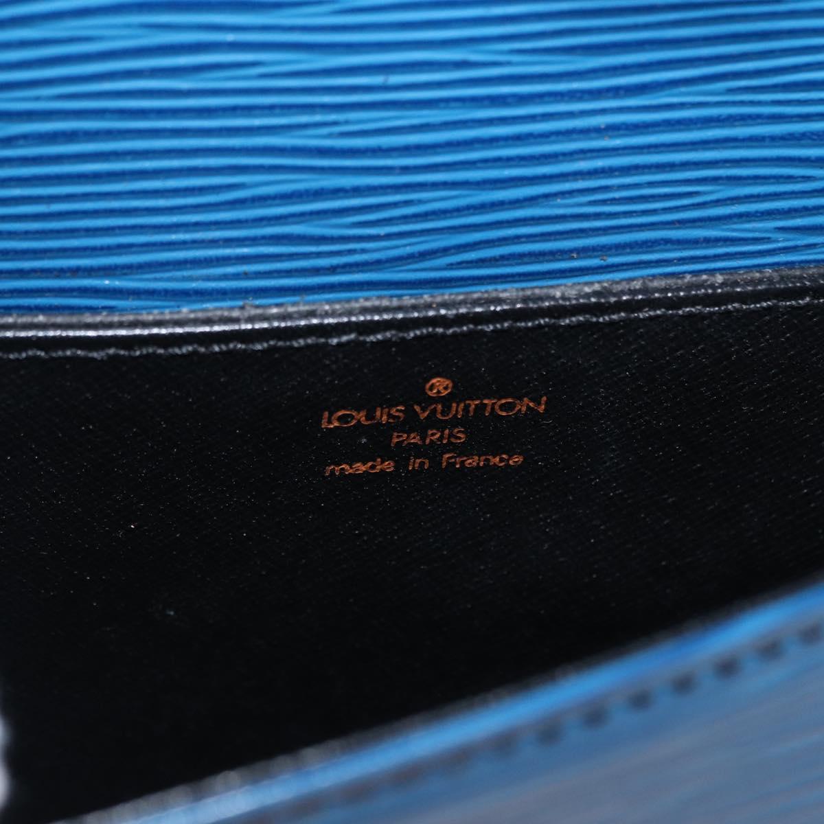 LOUIS VUITTON Epi Saint Cloud PM Shoulder Bag Blue M52195 LV Auth 152751