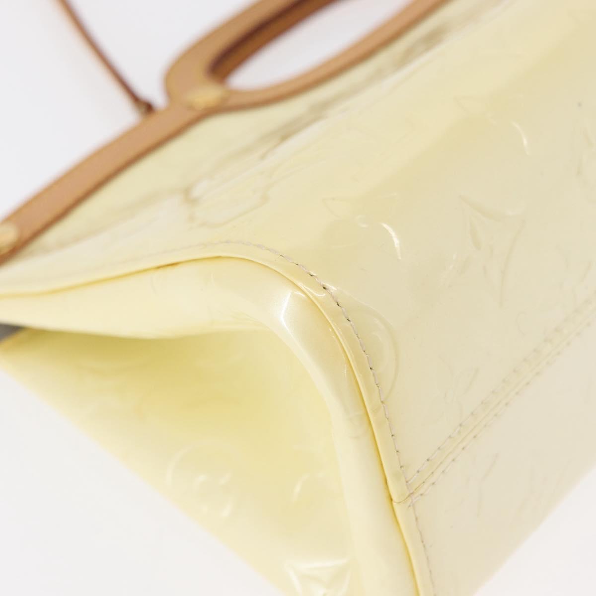 LOUIS VUITTON Monogram Vernis Roxbury Drive Hand Bag Perle M91374 LV Auth 152755