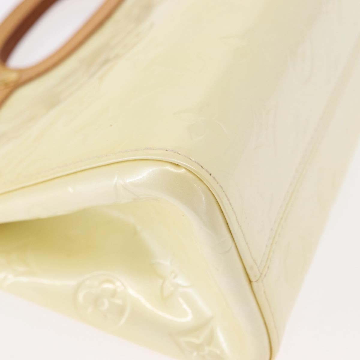 LOUIS VUITTON Monogram Vernis Roxbury Drive Hand Bag Perle M91374 LV Auth 152755