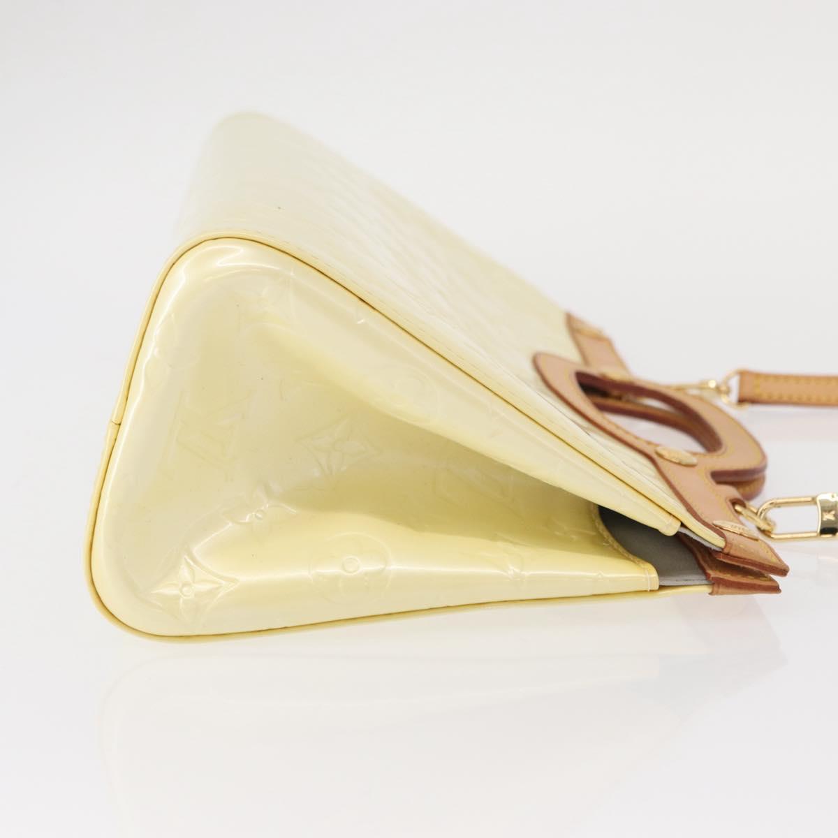 LOUIS VUITTON Monogram Vernis Roxbury Drive Hand Bag Perle M91374 LV Auth 152755