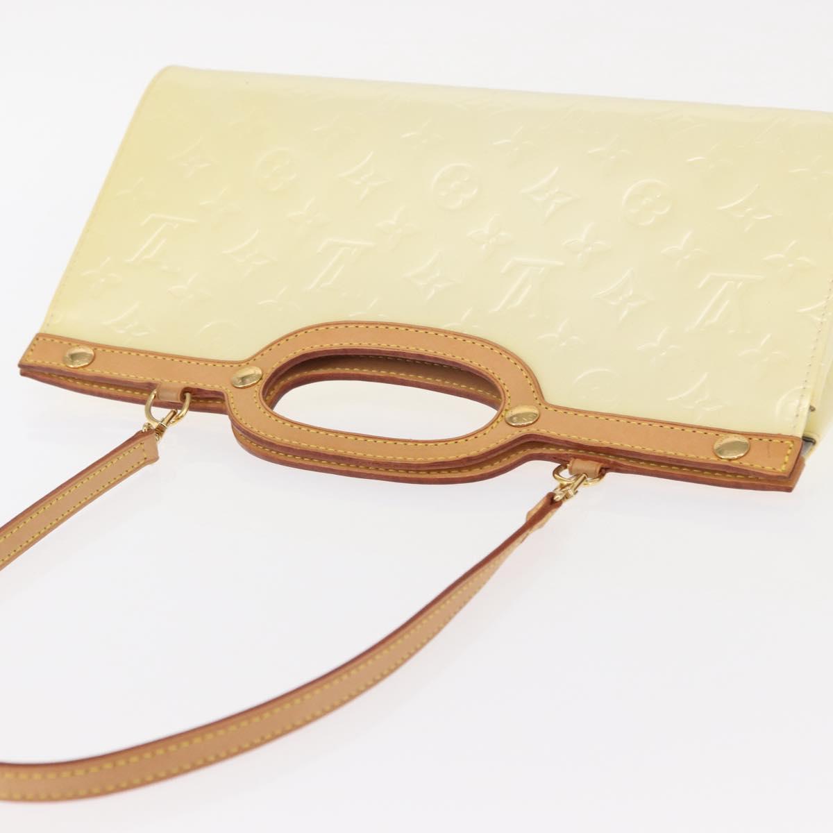 LOUIS VUITTON Monogram Vernis Roxbury Drive Hand Bag Perle M91374 LV Auth 152755