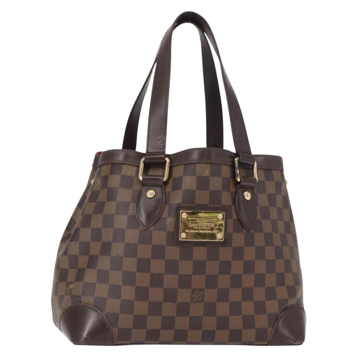 LOUIS VUITTON Damier Ebene Hampstead PM Tote Bag N51205 LV Auth 152756
