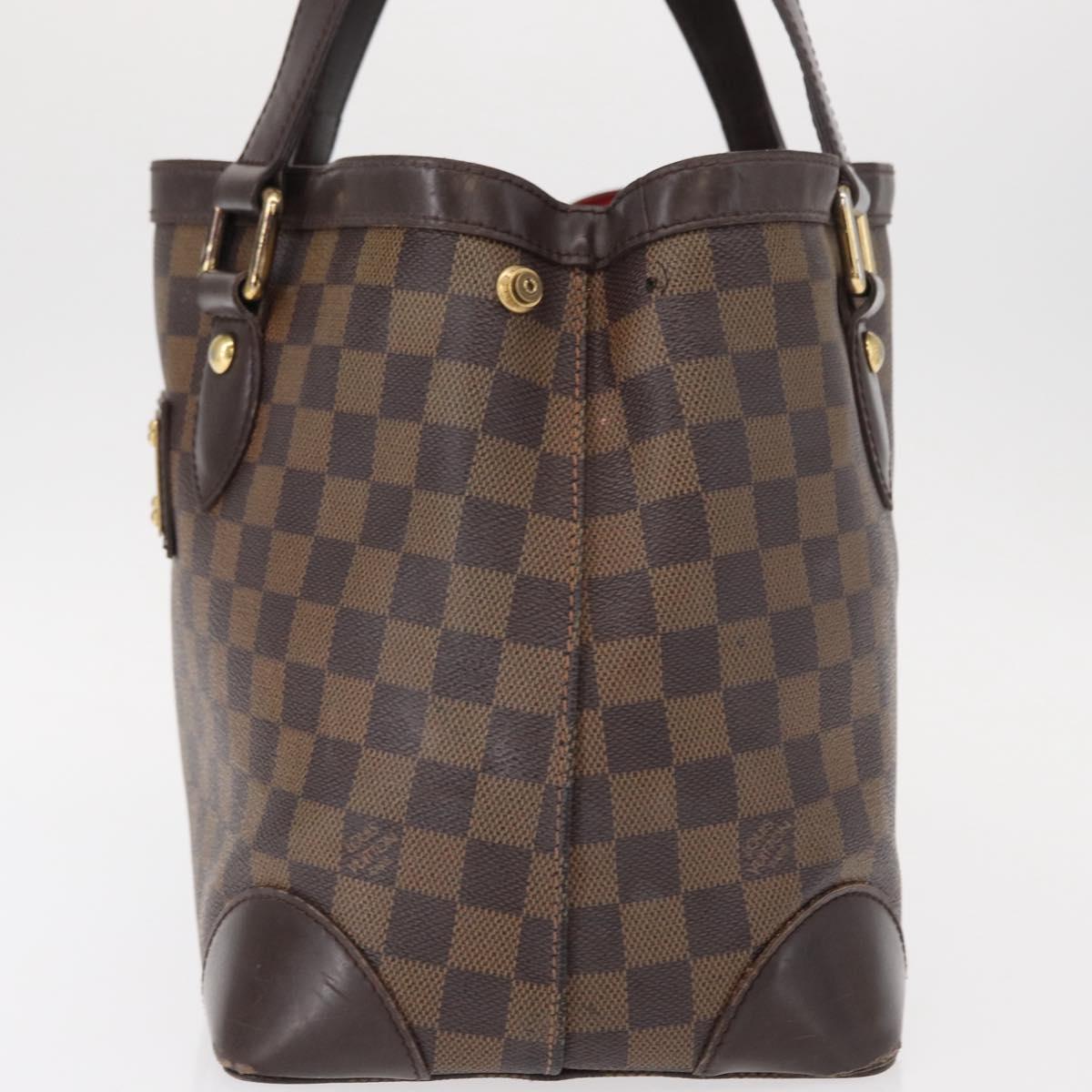 LOUIS VUITTON Damier Ebene Hampstead PM Tote Bag N51205 LV Auth 152756