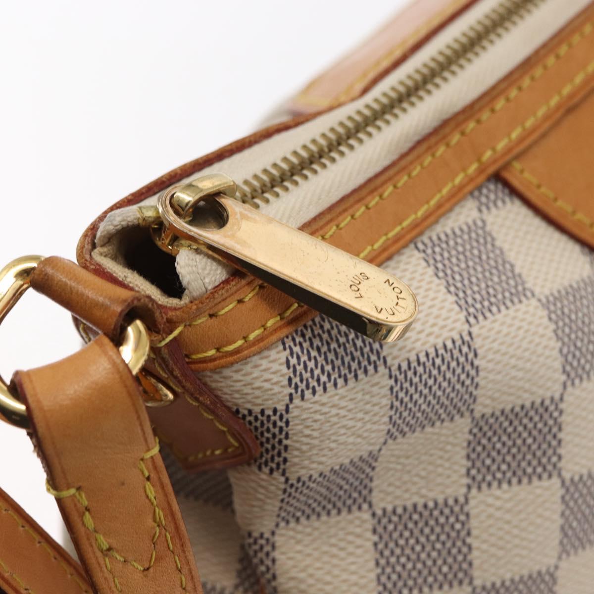 LOUIS VUITTON Damier Azur Siracusa PM Shoulder Bag N41113 LV Auth 152757