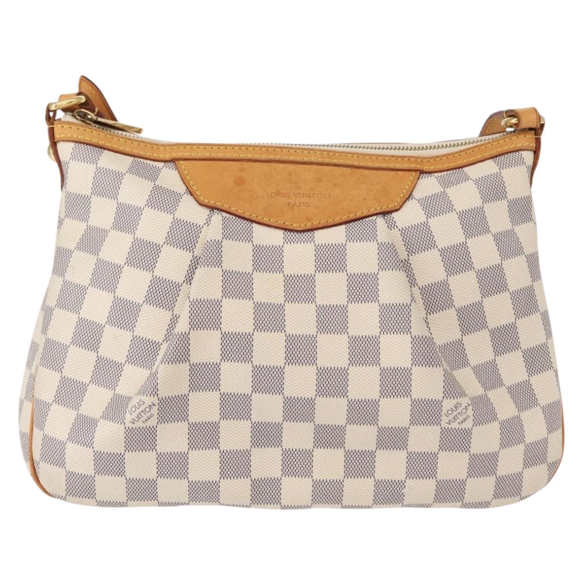 LOUIS VUITTON Damier Azur Siracusa PM Shoulder Bag N41113 LV Auth 152757