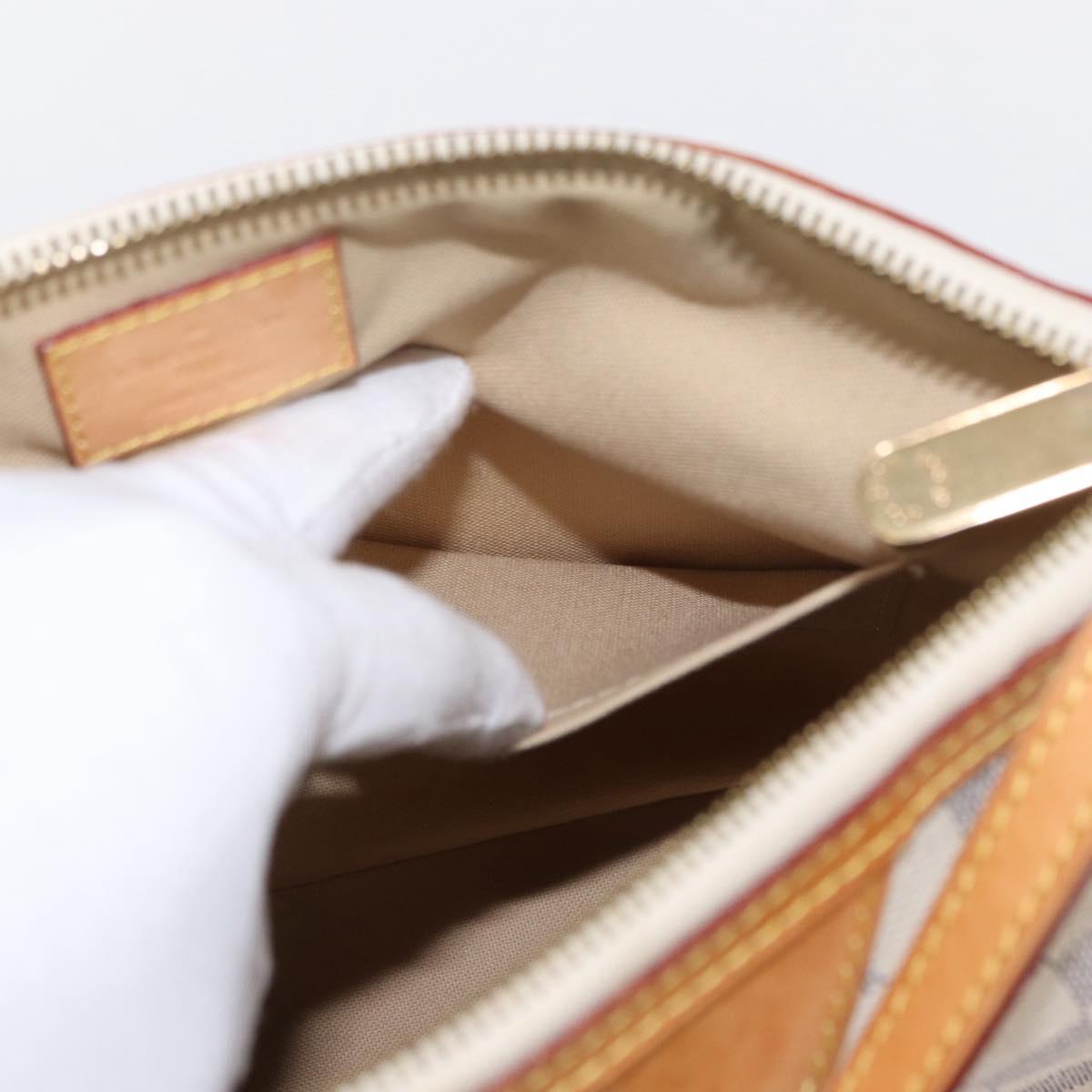 LOUIS VUITTON Damier Azur Siracusa PM Shoulder Bag N41113 LV Auth 152757