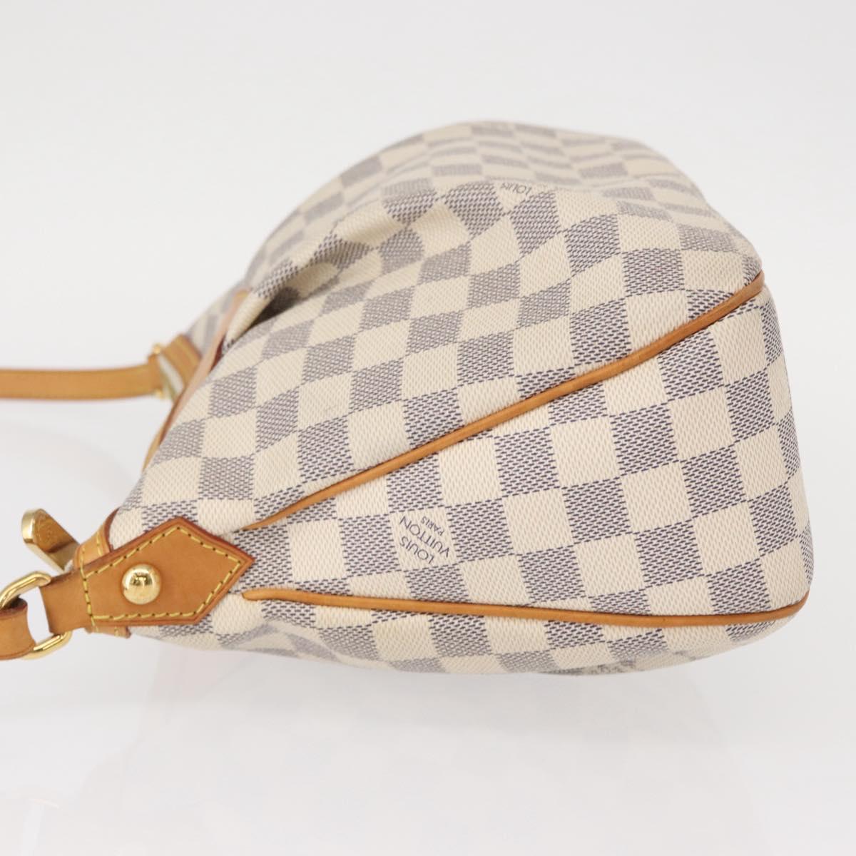 LOUIS VUITTON Damier Azur Siracusa PM Shoulder Bag N41113 LV Auth 152757