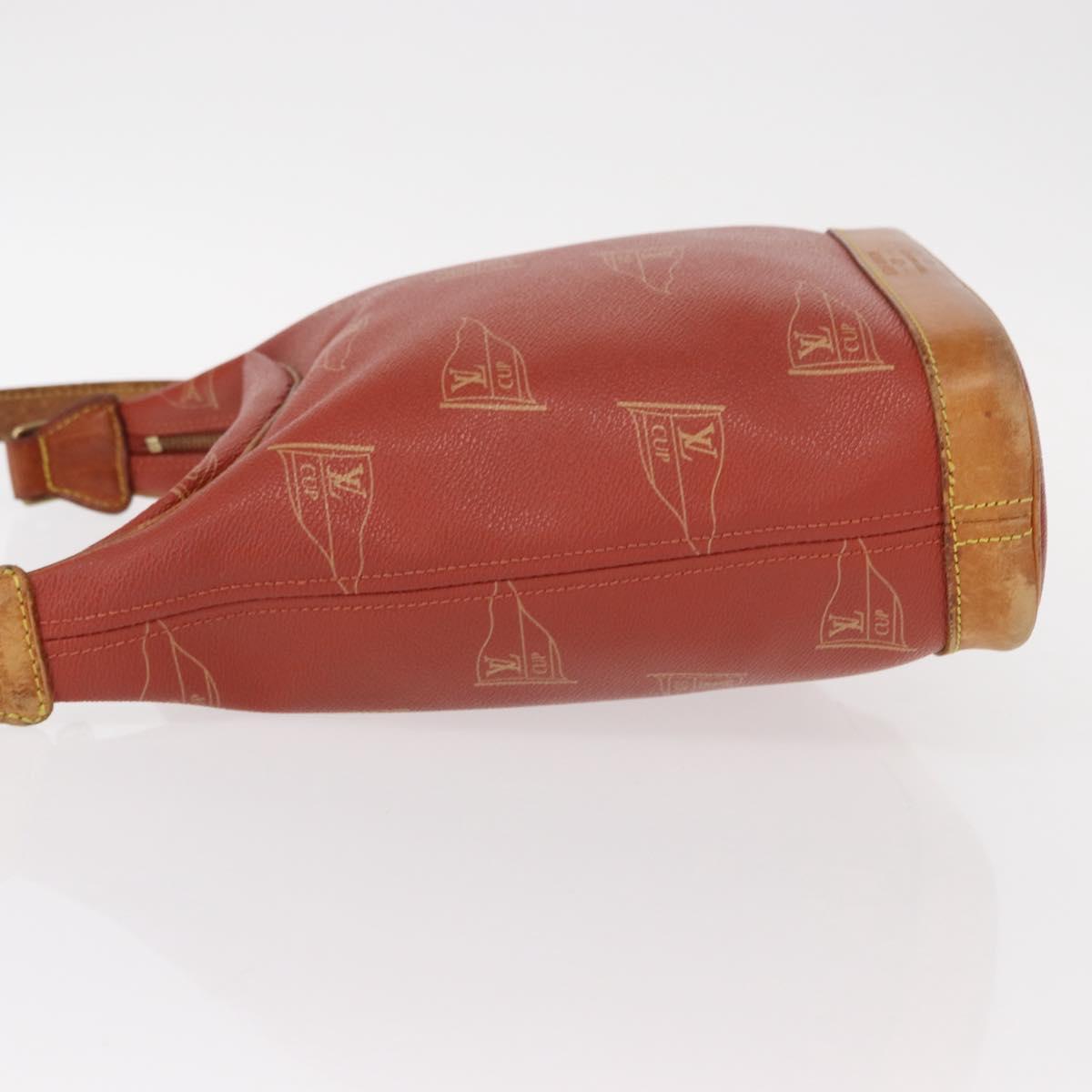 LOUIS VUITTON LOUIS VUITTON Cup Le Touquet Shoulder Bag Red M80027 Auth 152759