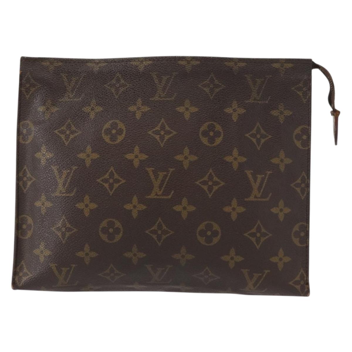 LOUIS VUITTON Monogram Poche Toilette 26 Pouch M47542 LV Auth 152765