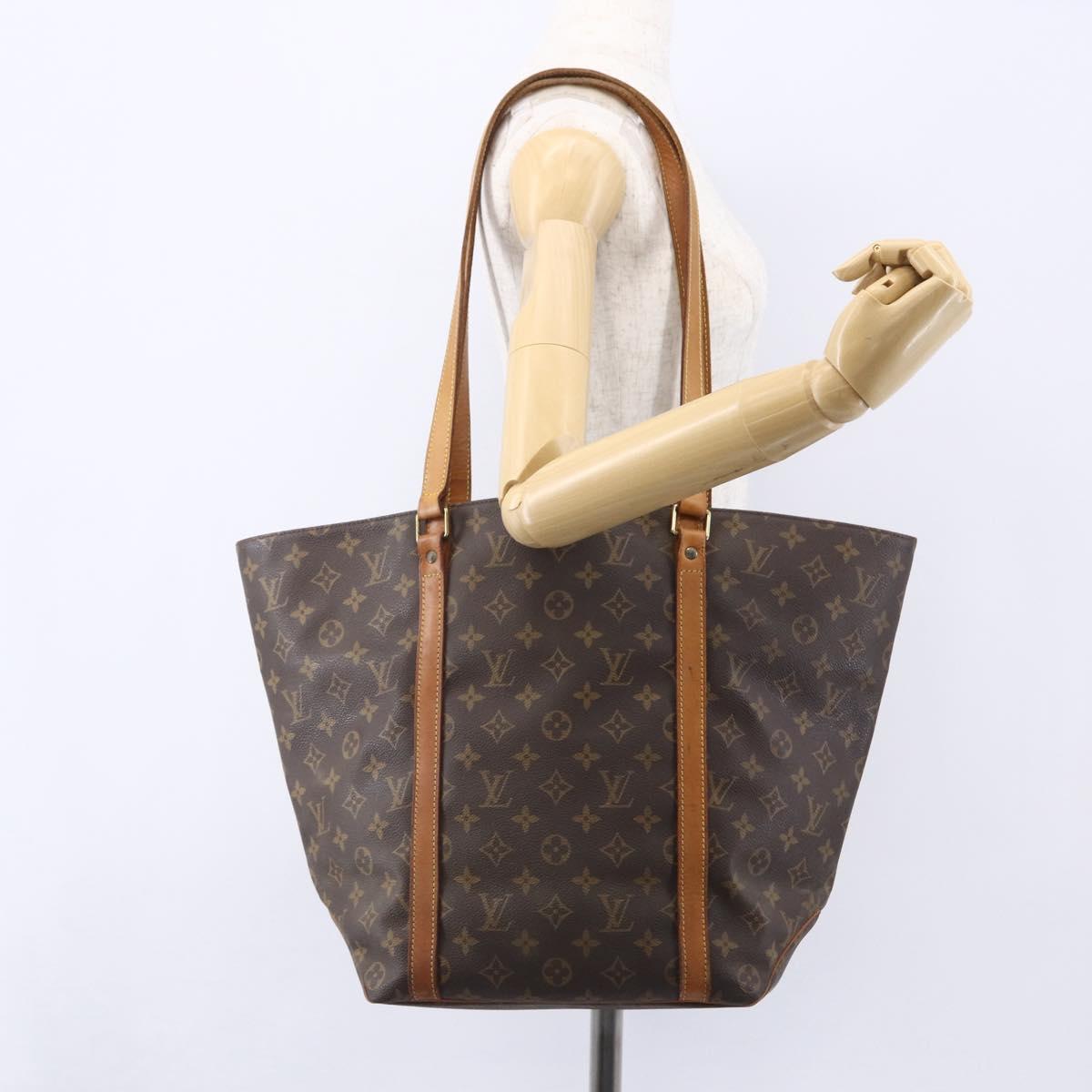 LOUIS VUITTON Monogram Sac Shopping Tote Bag M51108 LV Auth 152767