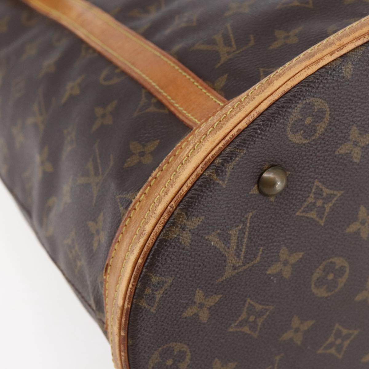 LOUIS VUITTON Monogram Bucket GM Shoulder Bag M42236 LV Auth 152768