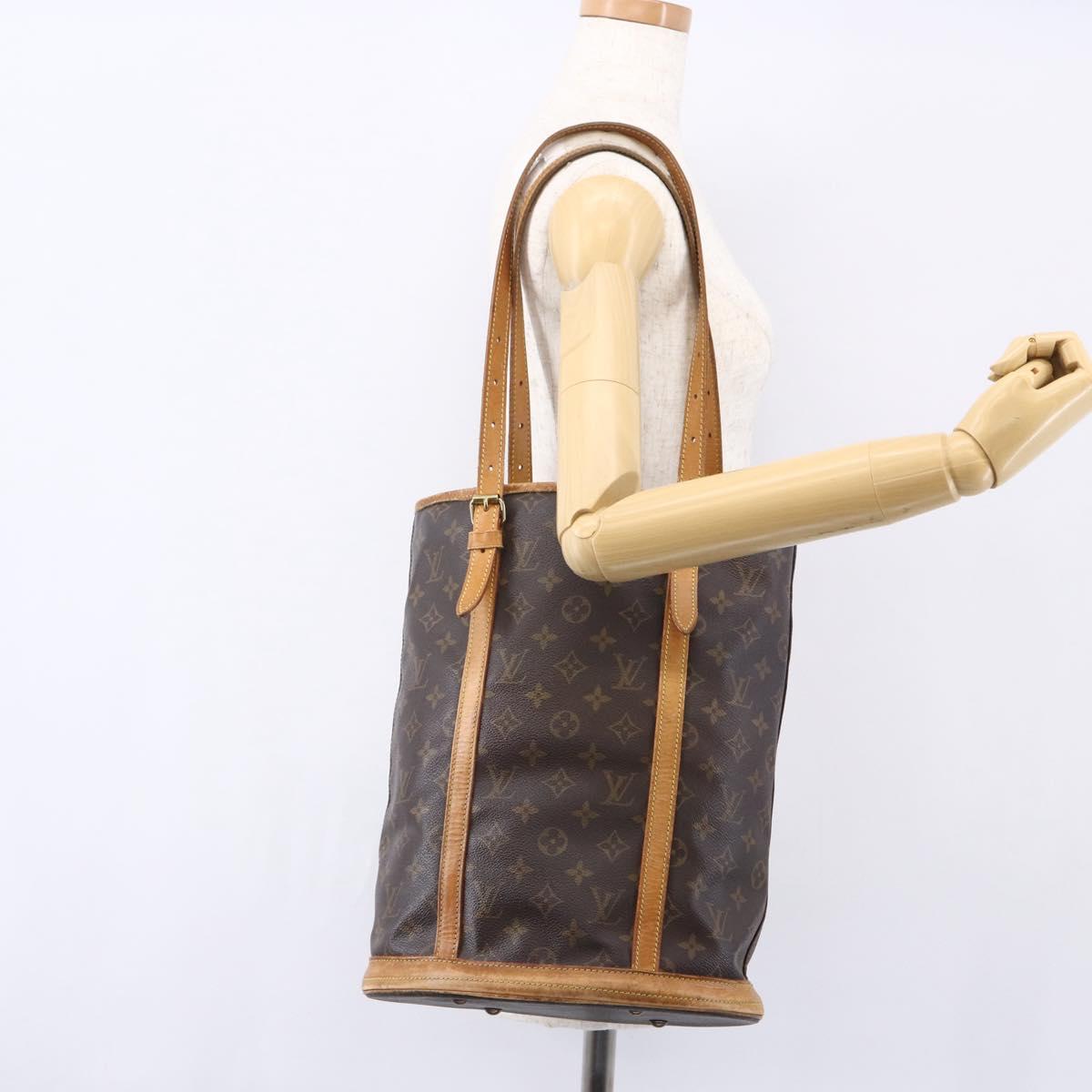 LOUIS VUITTON Monogram Bucket GM Shoulder Bag M42236 LV Auth 152768