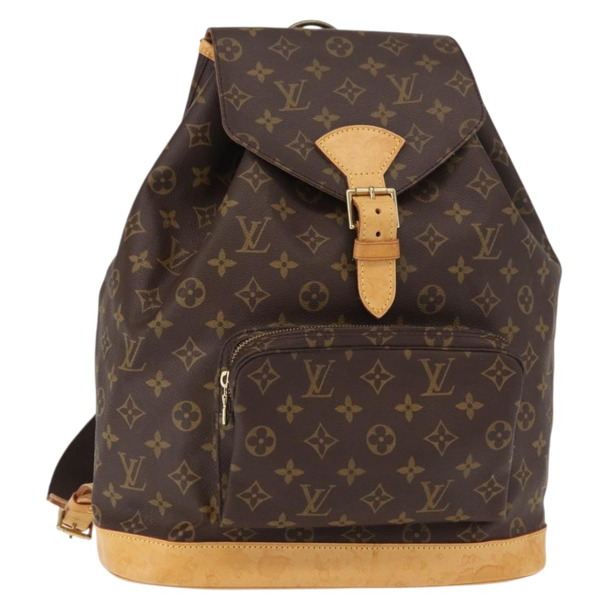 LOUIS VUITTON Monogram Montsouris GM Backpack M51135 LV Auth 152769