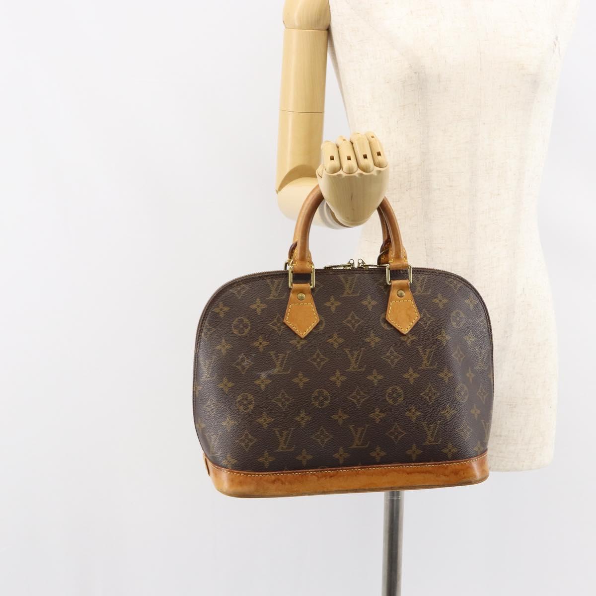 LOUIS VUITTON Monogram Alma Hand Bag M51130 LV Auth 152770